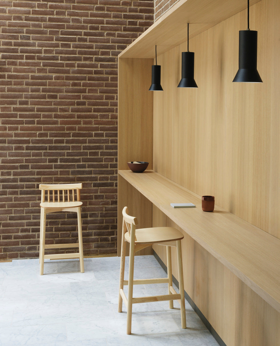 Pind Bar Stuhl Brauner Aschefurnier