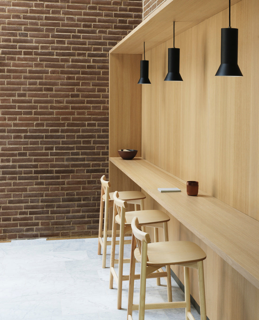 Pind Bar Stuhl Brauner Aschefurnier