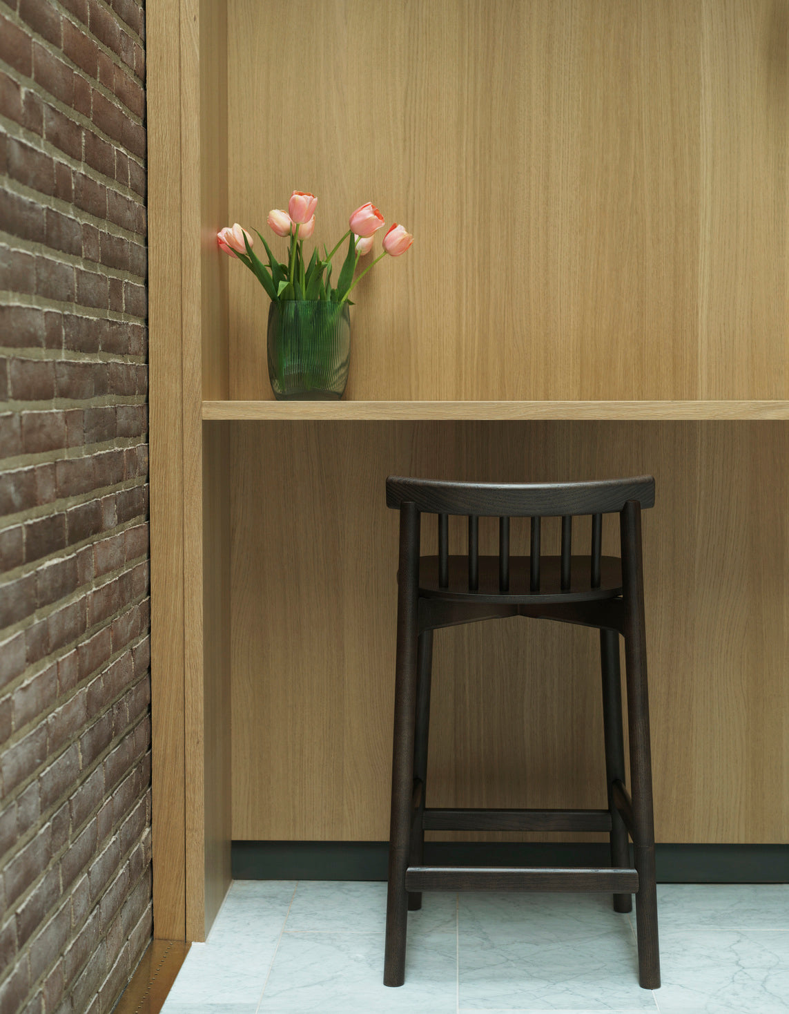 Pind Bar Stuhl Brauner Aschefurnier