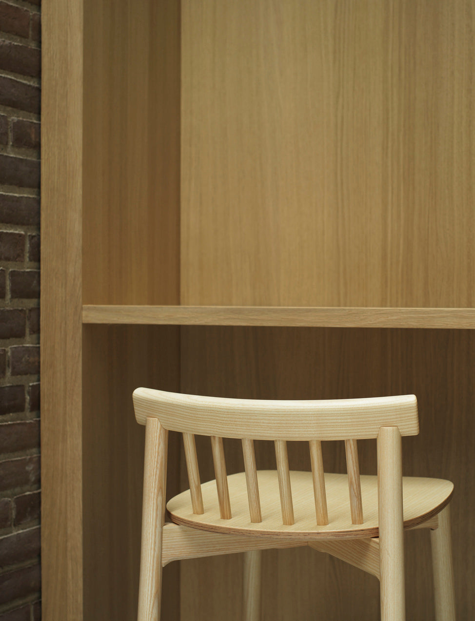 Pind Bar Stuhl Brauner Aschefurnier