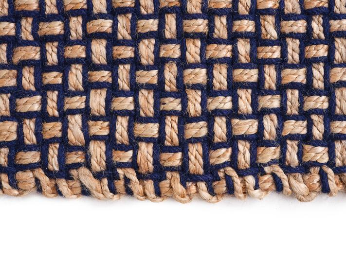 Dywan WEAVE ciemnoniebieski z beżowym