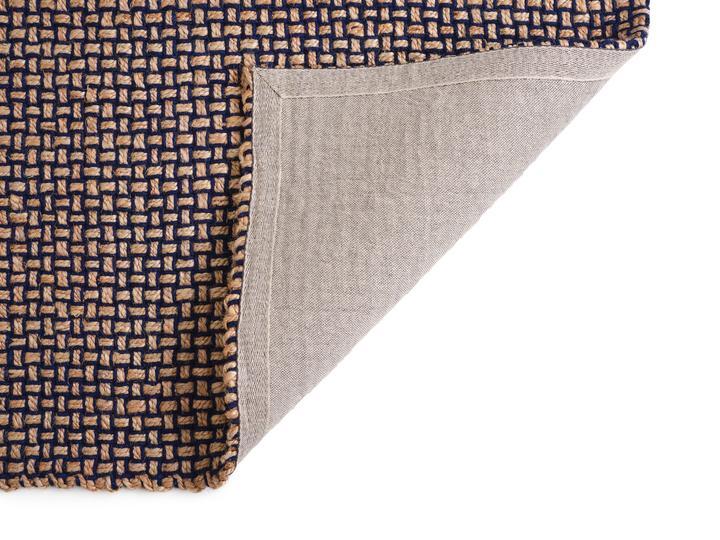 Dywan WEAVE ciemnoniebieski z beżowym