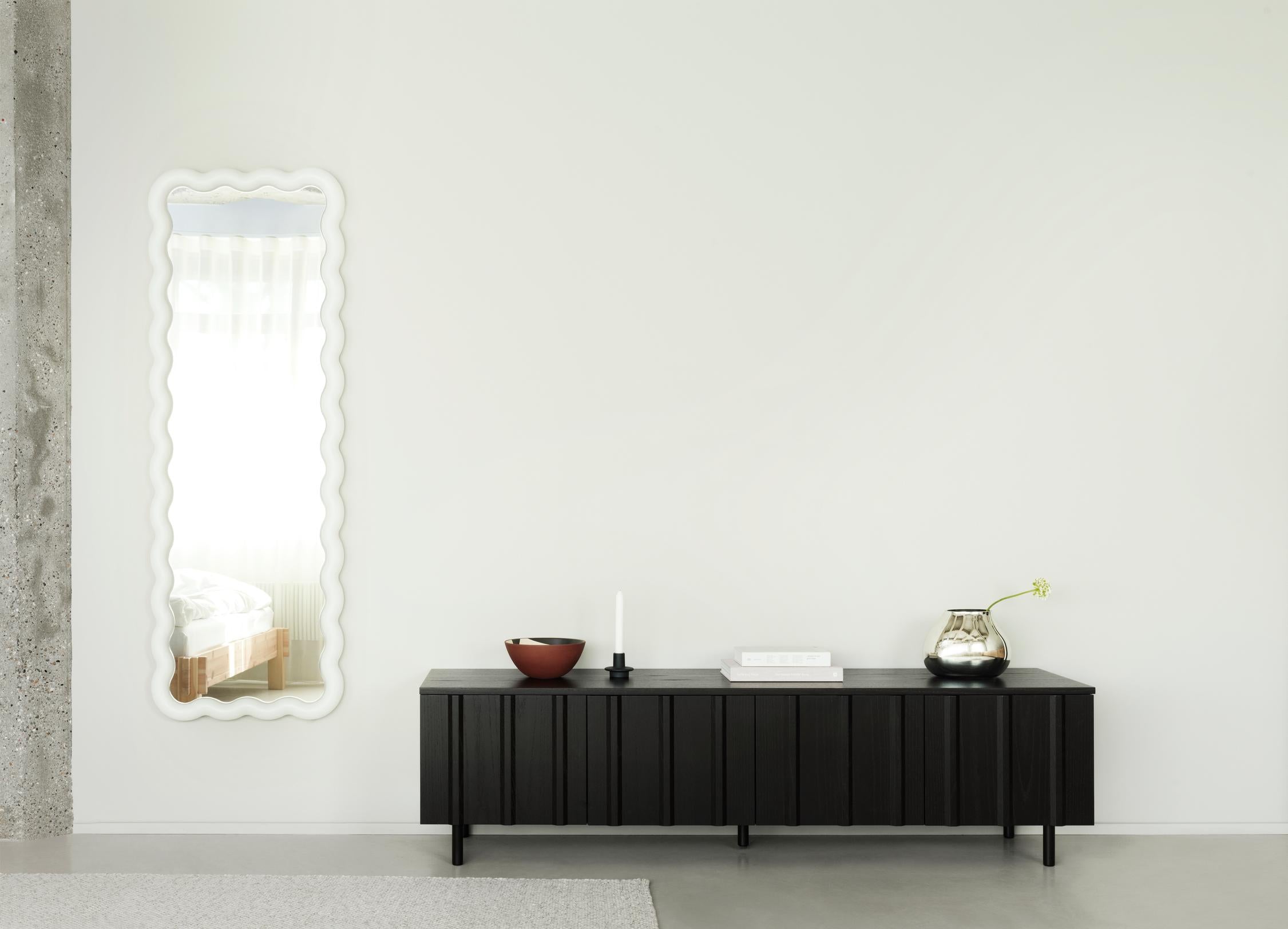 RIB chest of drawers black oak veneer