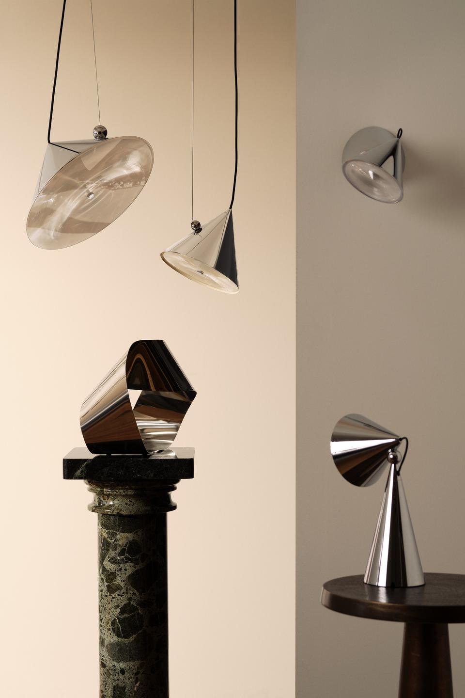 Adjustable Wall Lamp POSE Silver