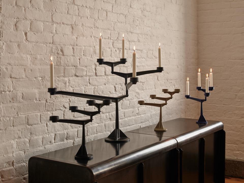 SPIN MINI Cream Candle Holder
