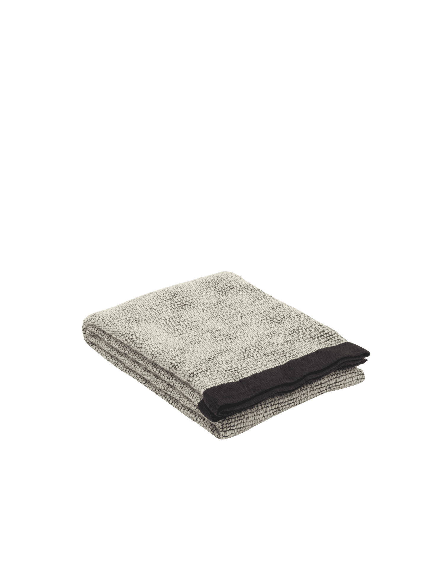 Cream THREAD blanket with black