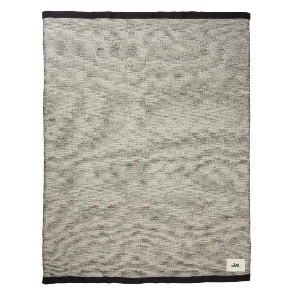 Cream THREAD blanket with black