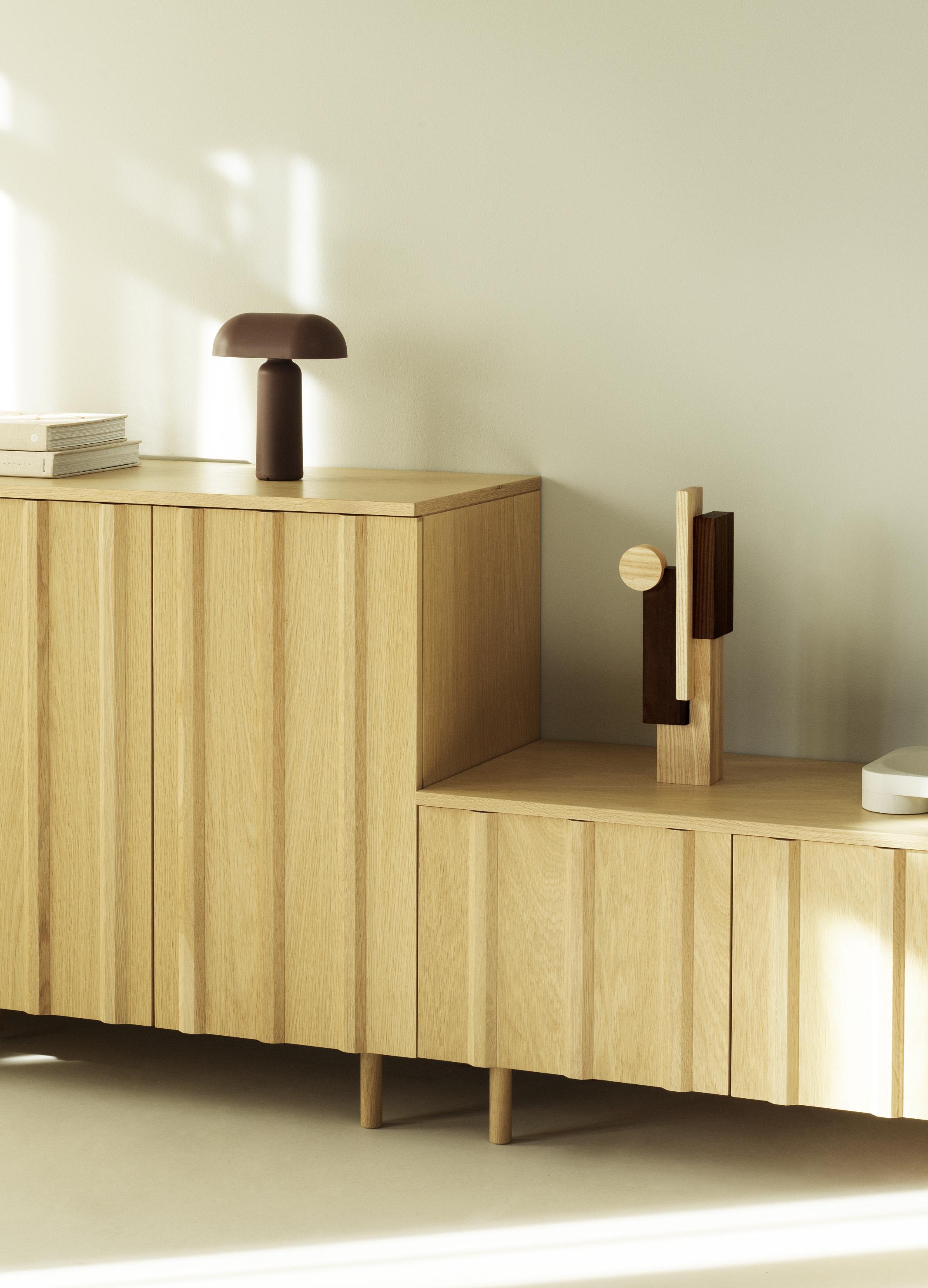 PORTA tragbare Lampe braun