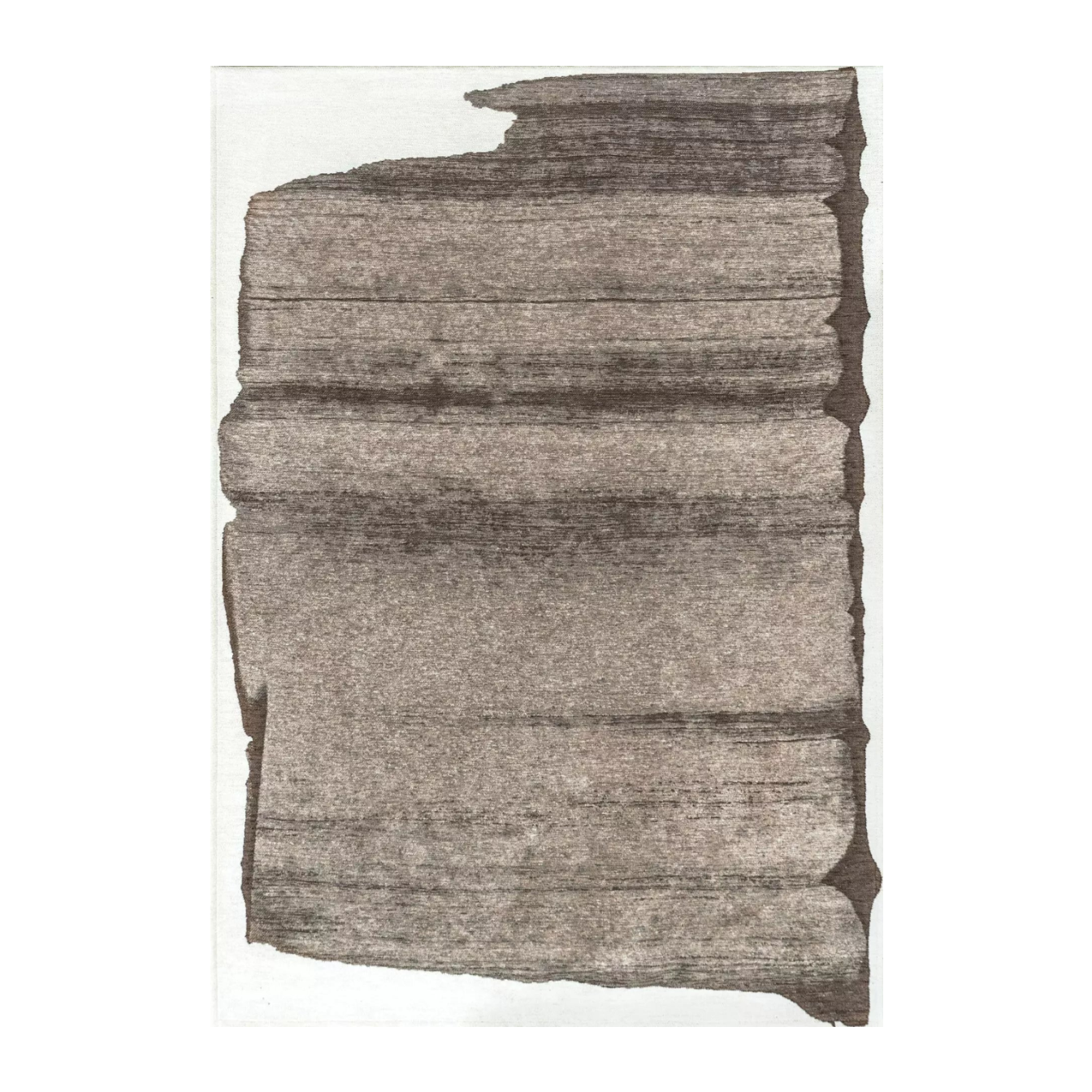 BRUSH Beige Carpet with Brown