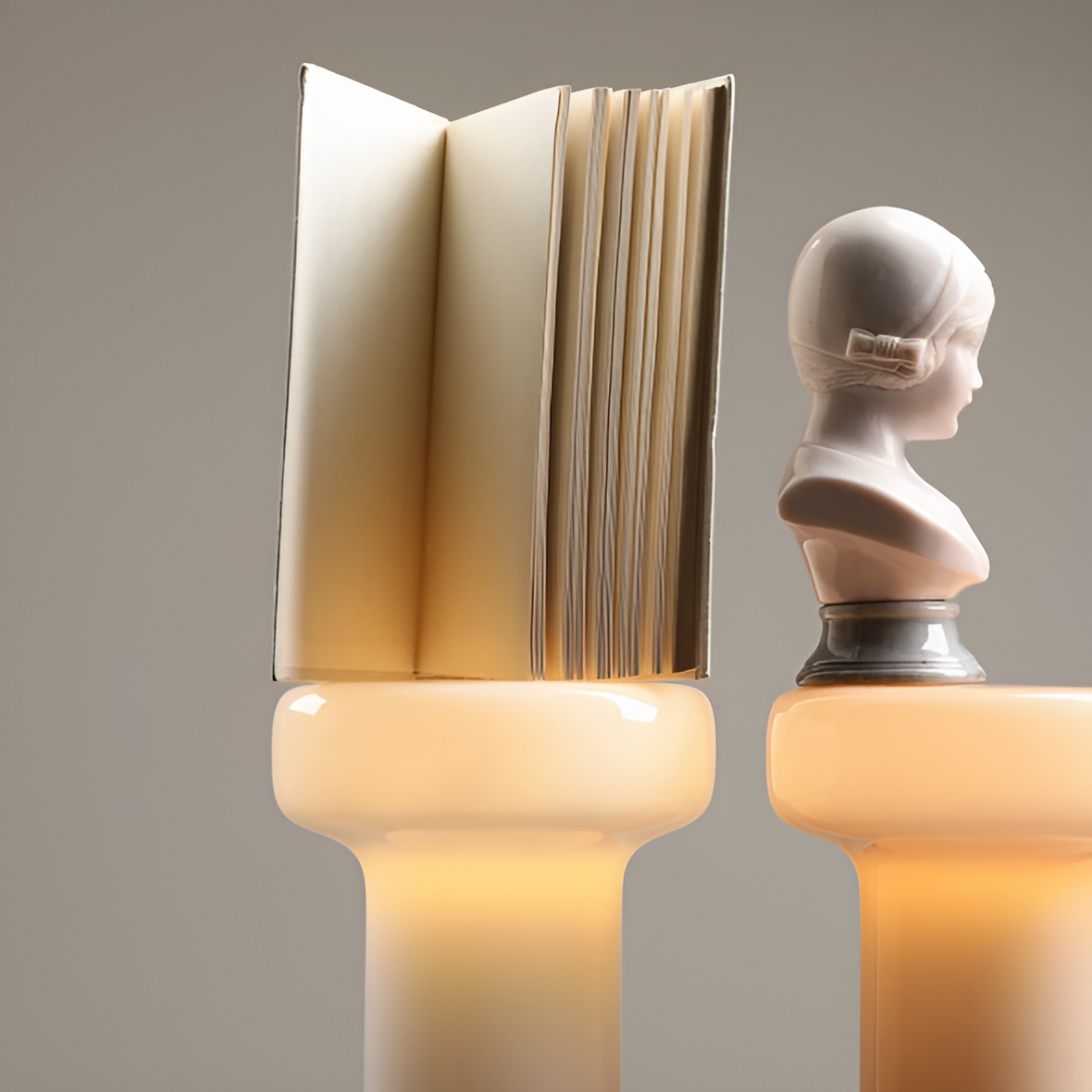 Bonbon beige table lamp