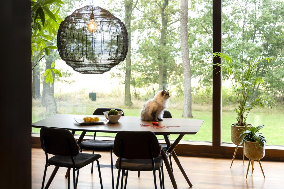 MALAYA Walnut Veneer Table