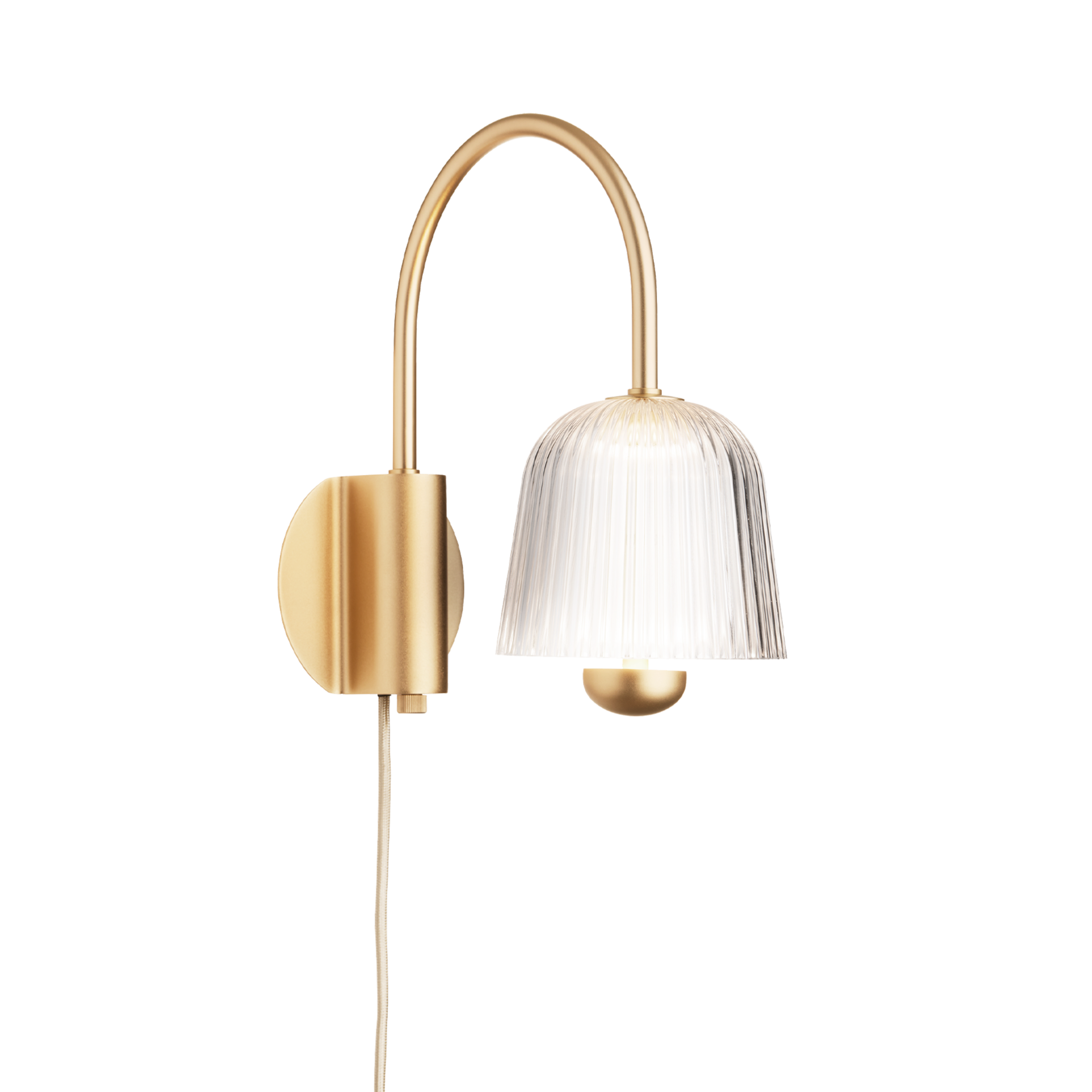 ASTEEA Wall Lamp in Gold with Transparent