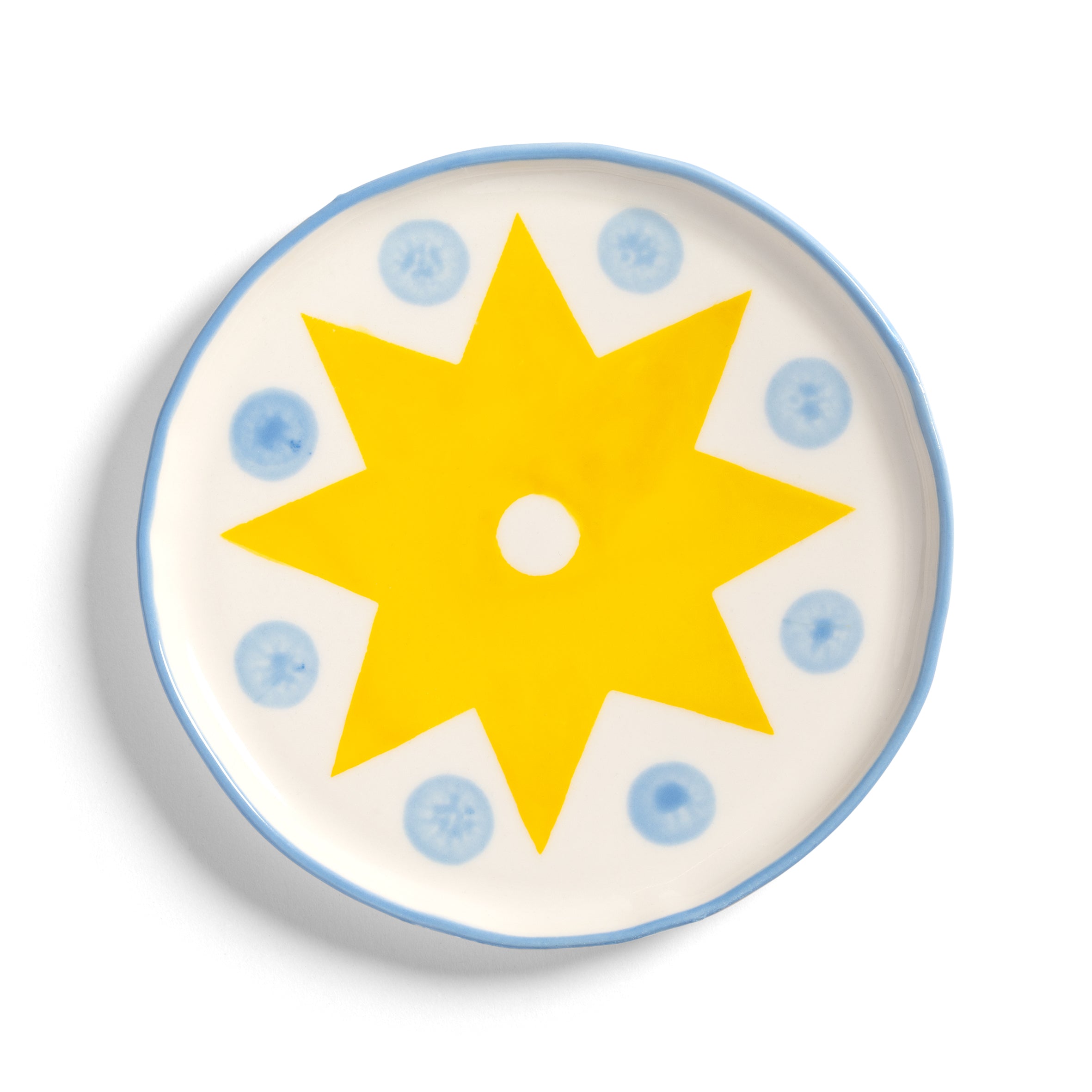 FESTIVO Colorful Porcelain Dessert Plate Set