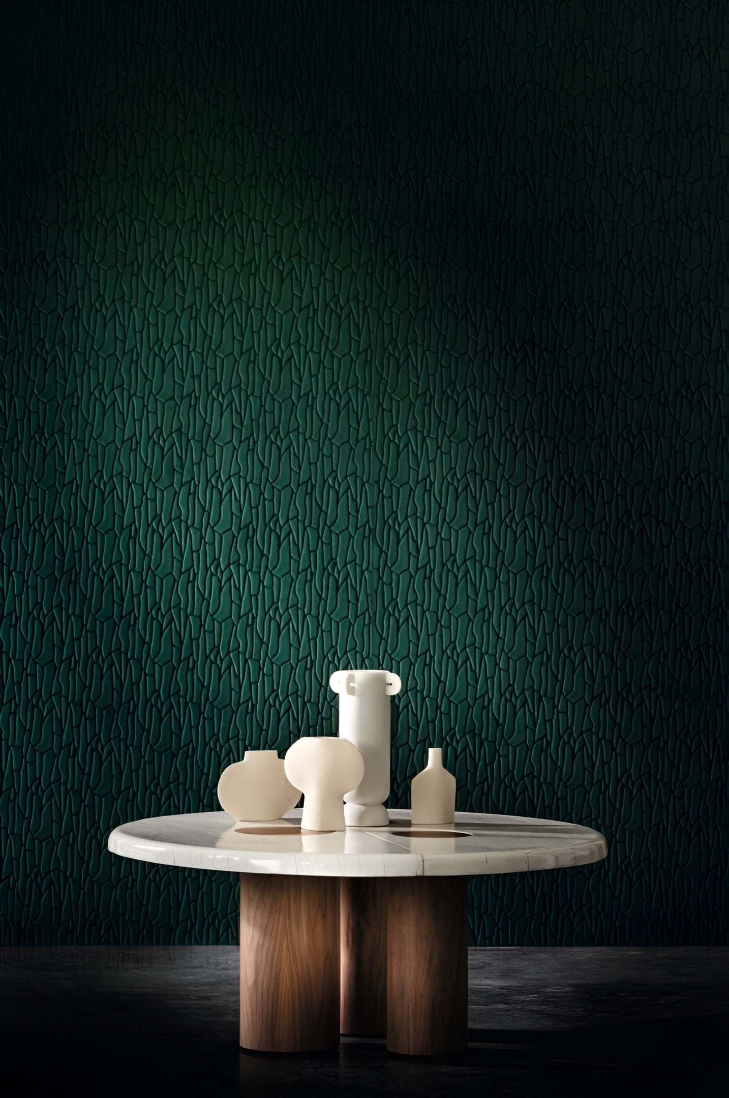 Textured Velvet 3D Wallpaper SAIHO - ANTHRACITE