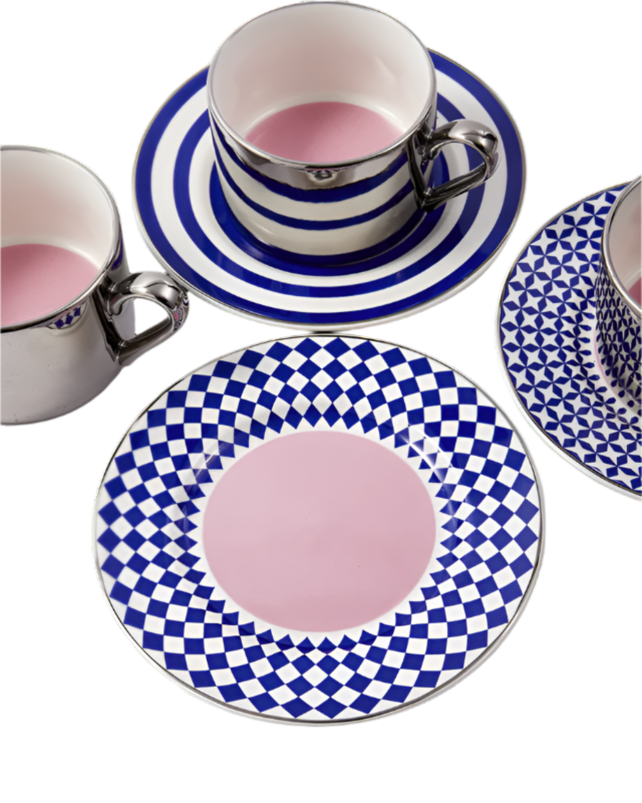 Kaffeetassen-Set AUNTY COFFEE CUPS dunkelblau