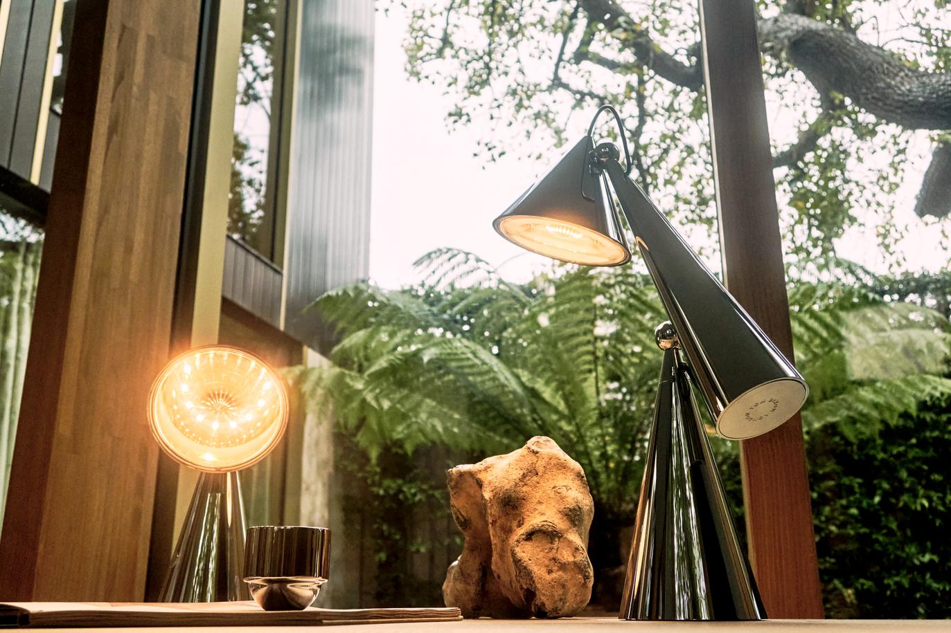 Lampa stołowa POSE srebrny