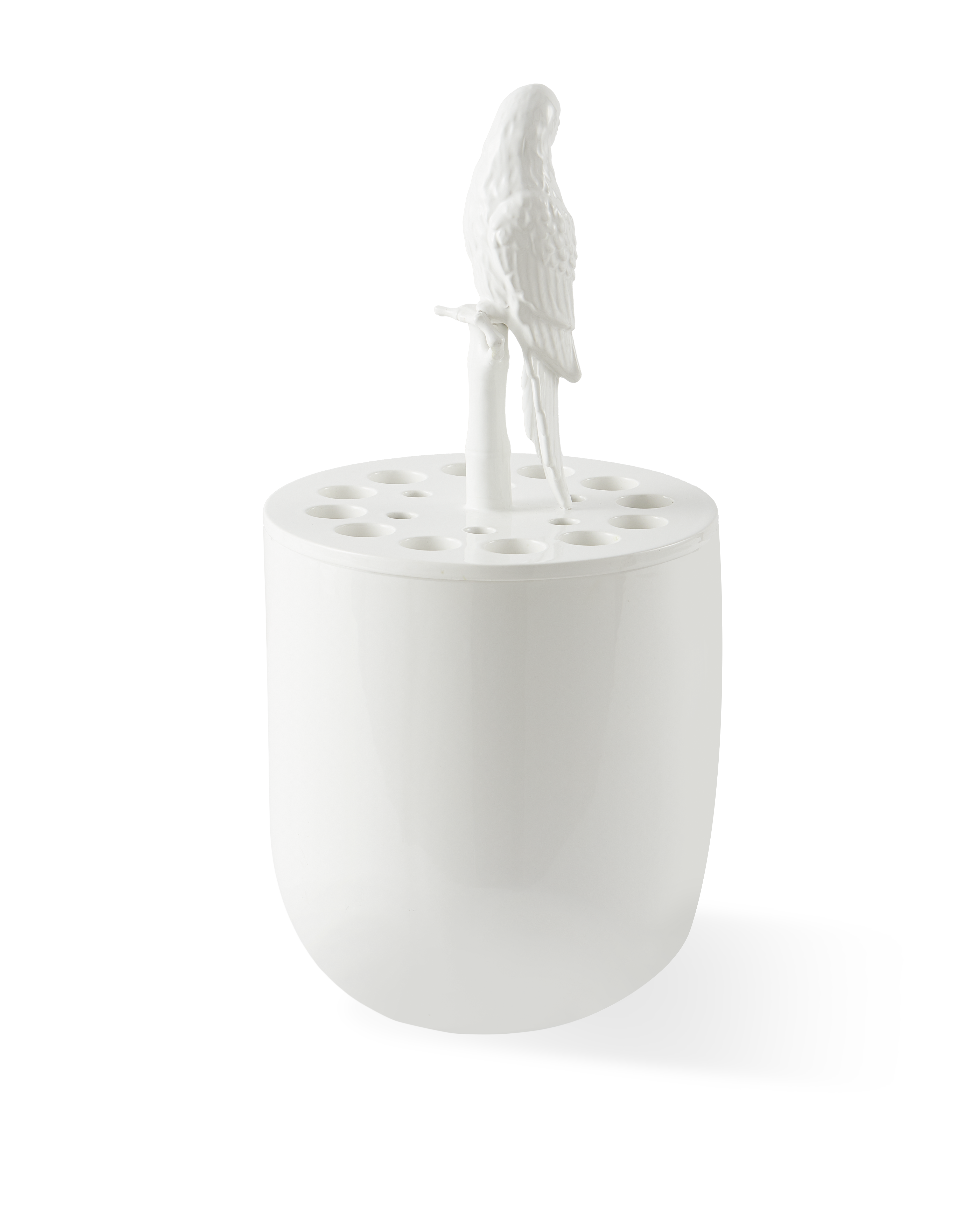 Vase BIRD-WATCHING weiße Keramik