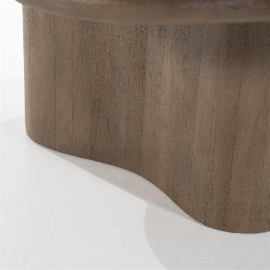 Set von Kaffeetischen FALL aus dunkelbraunem Mangoholz