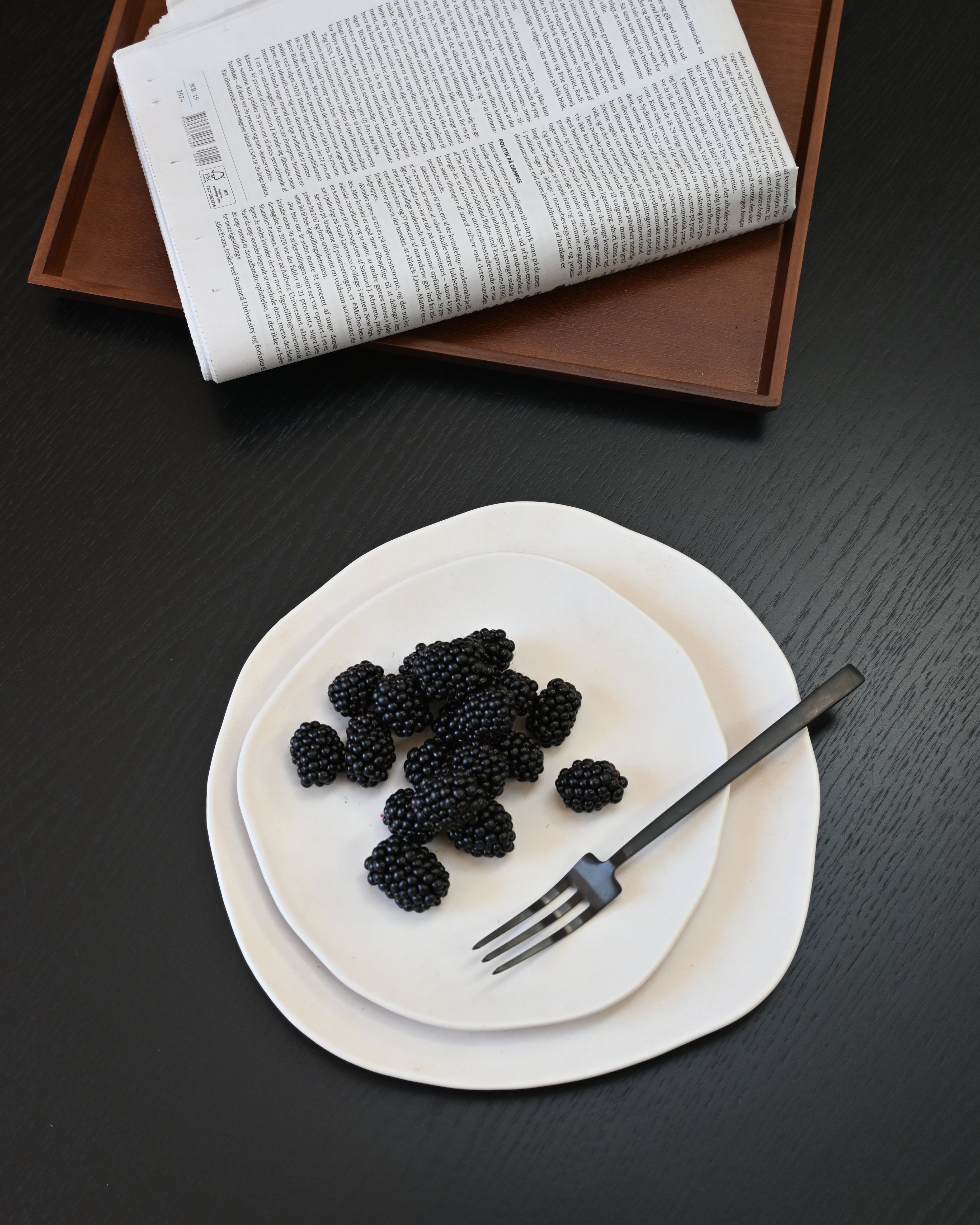 NATIVE Plate Set White Stoneware