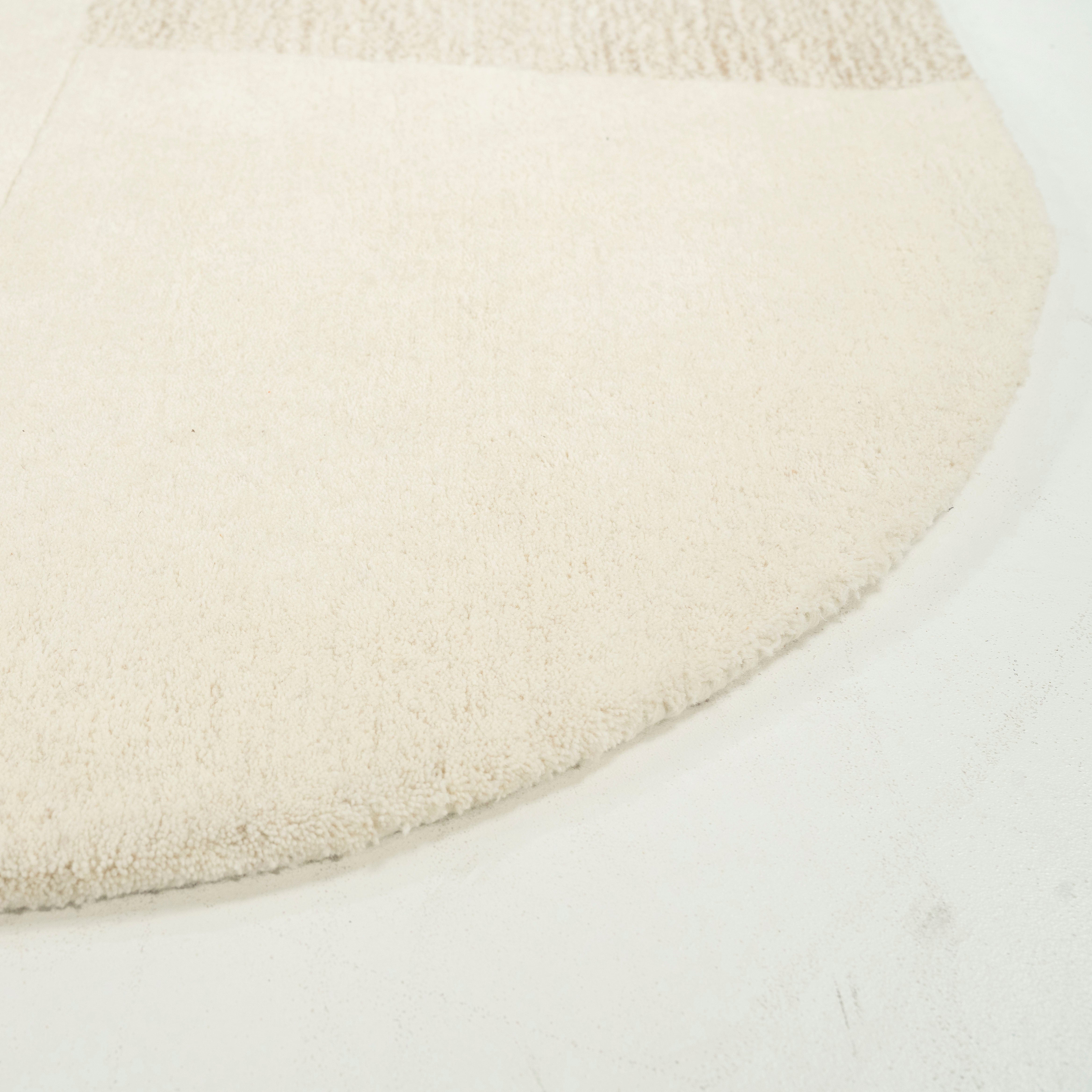 CONTOUR cream rug