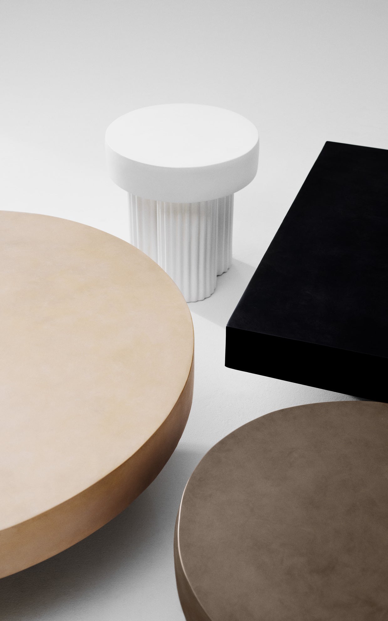 GEAR beige concrete coffee table