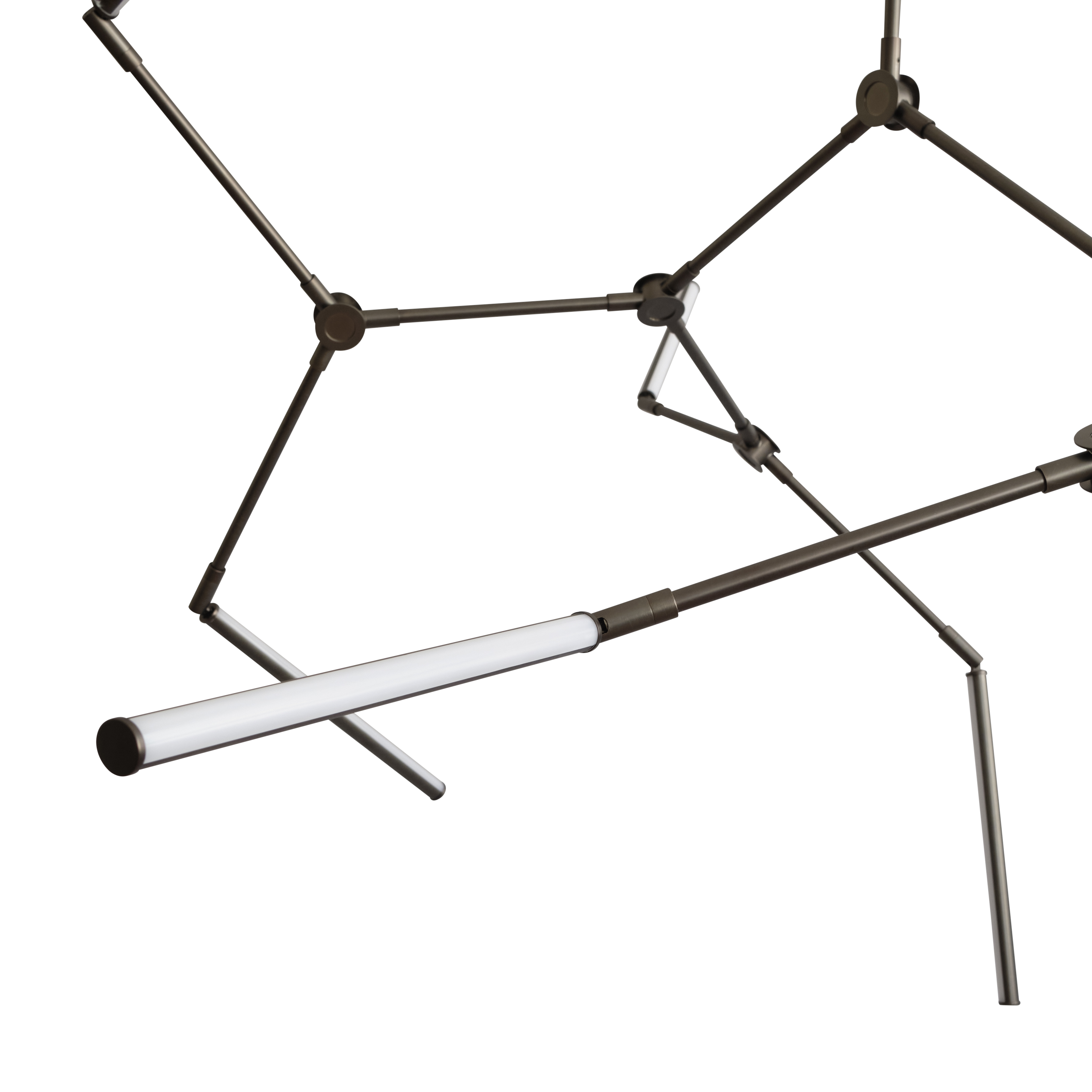 Kronleuchter STICK braun