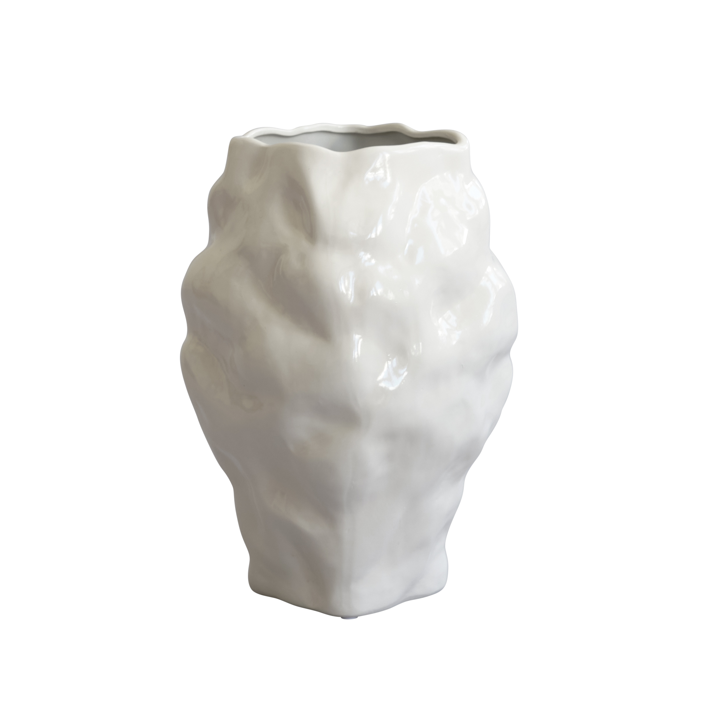 KATACHI Vase white ceramic