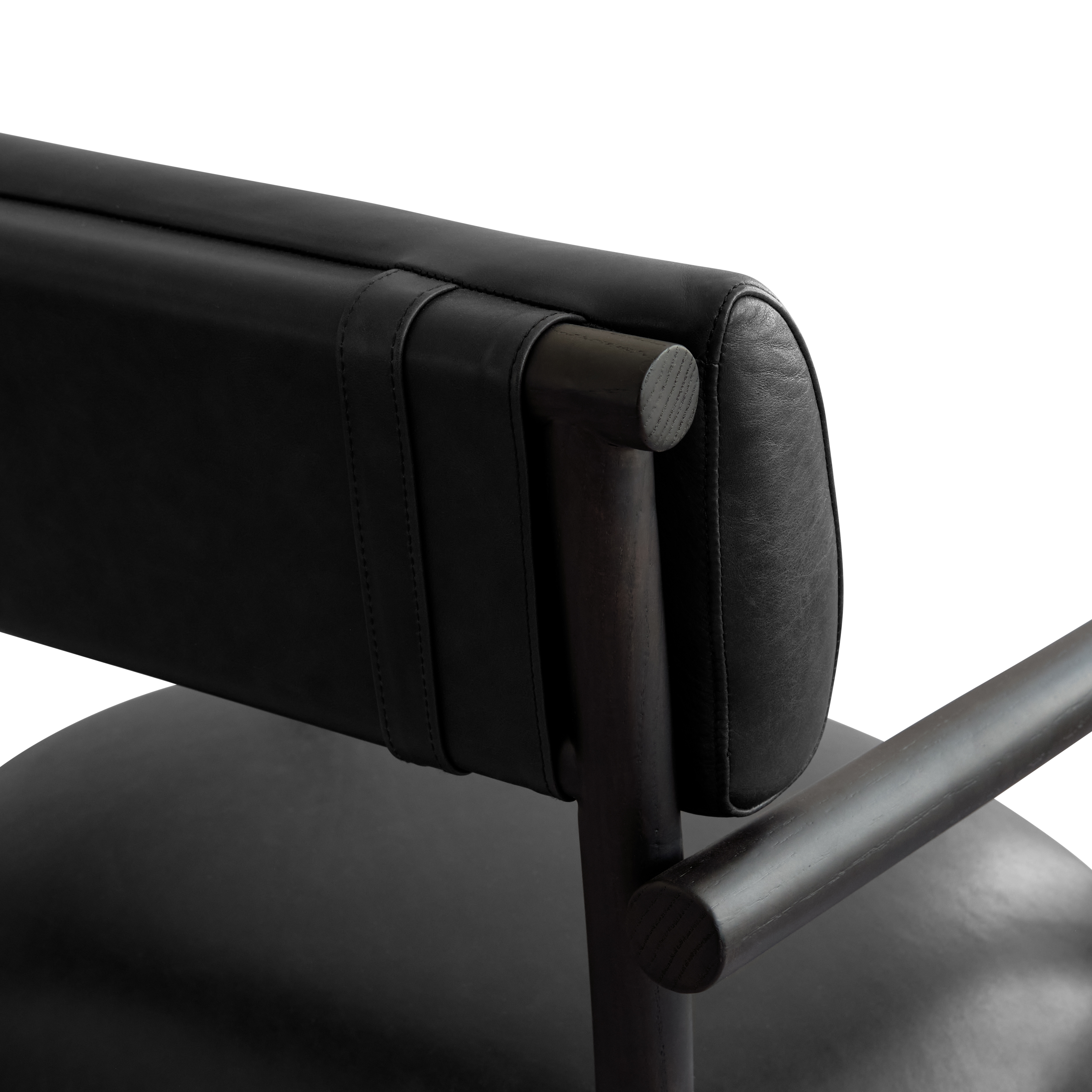 Fotel NAMA schwarze Anilinleder