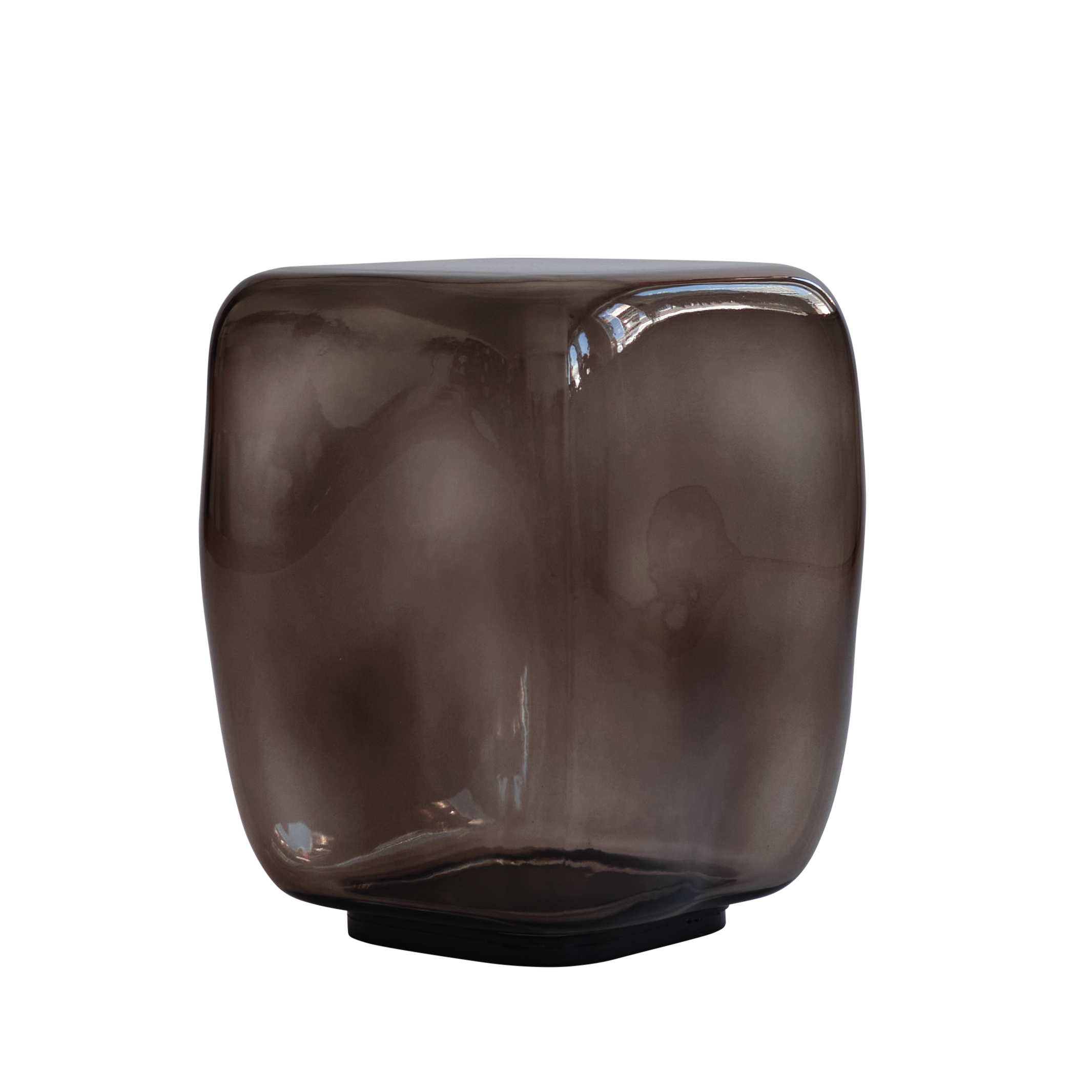 ISHI Coffee Table Brown Glass