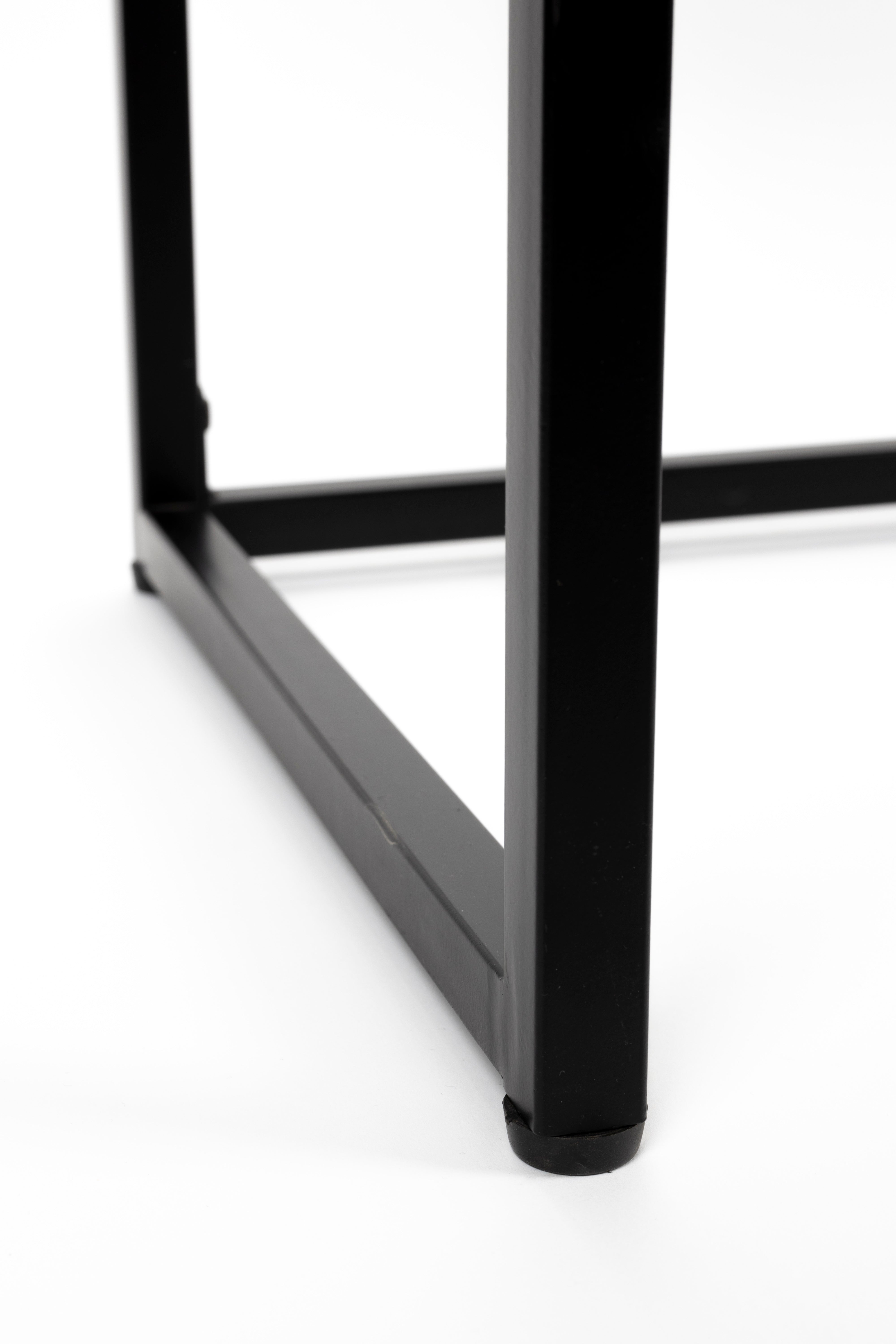 Guuji Black Console mit Rattan