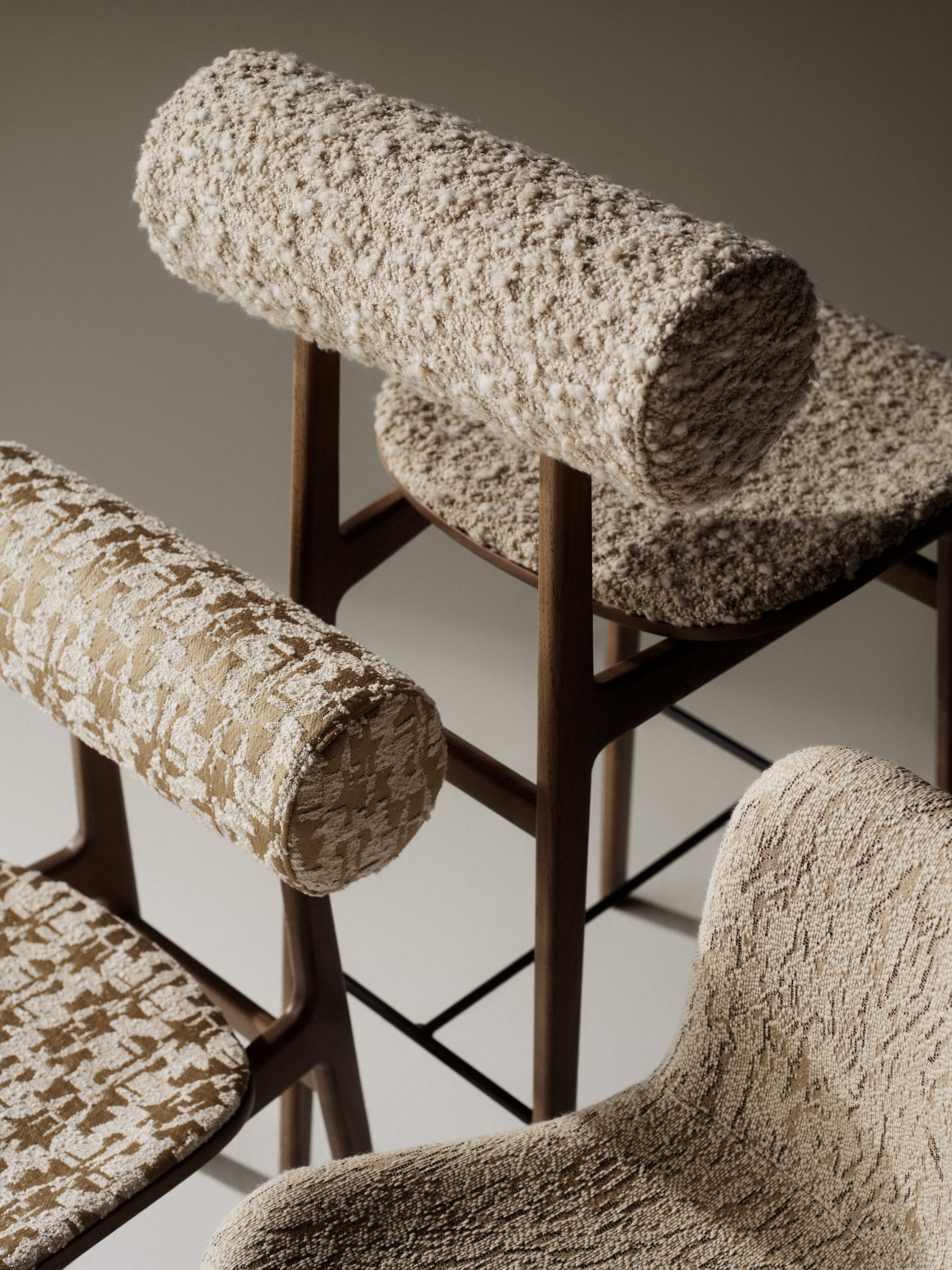 Personalized TOTEM Stool with Wooden Base