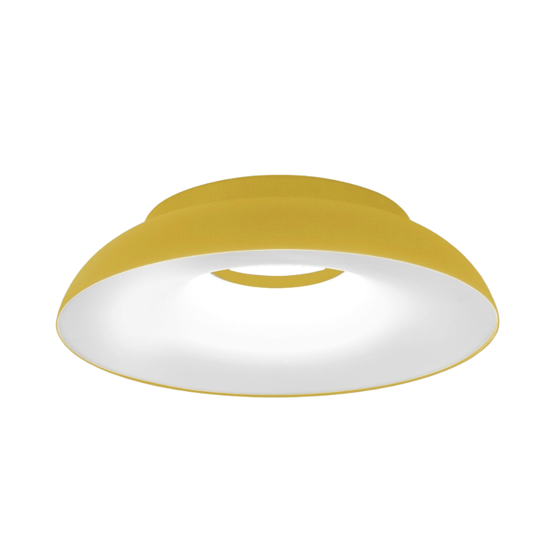 MAGGIOLONE embossed yellow wall lamp