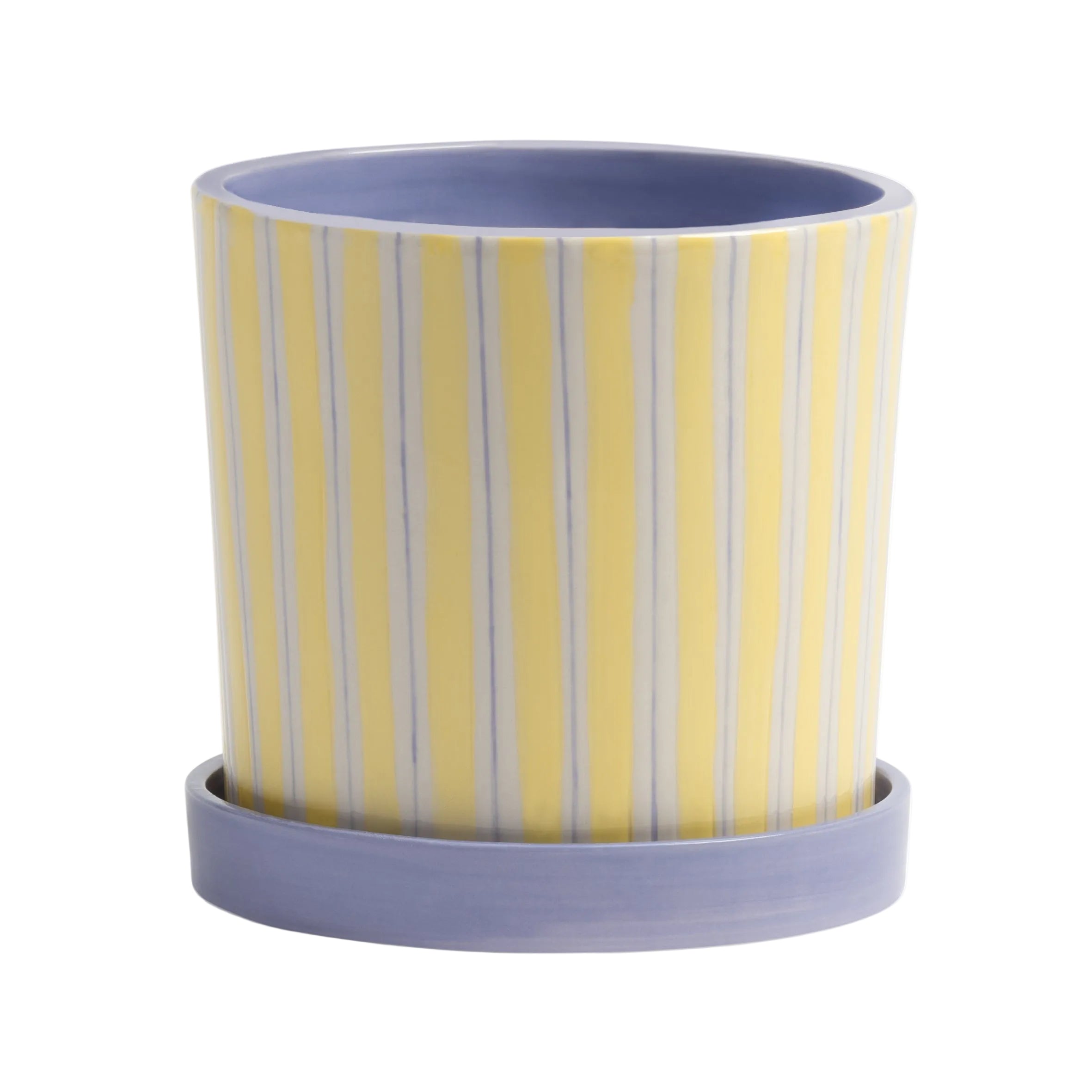 RAY Pot Yellow with Purple