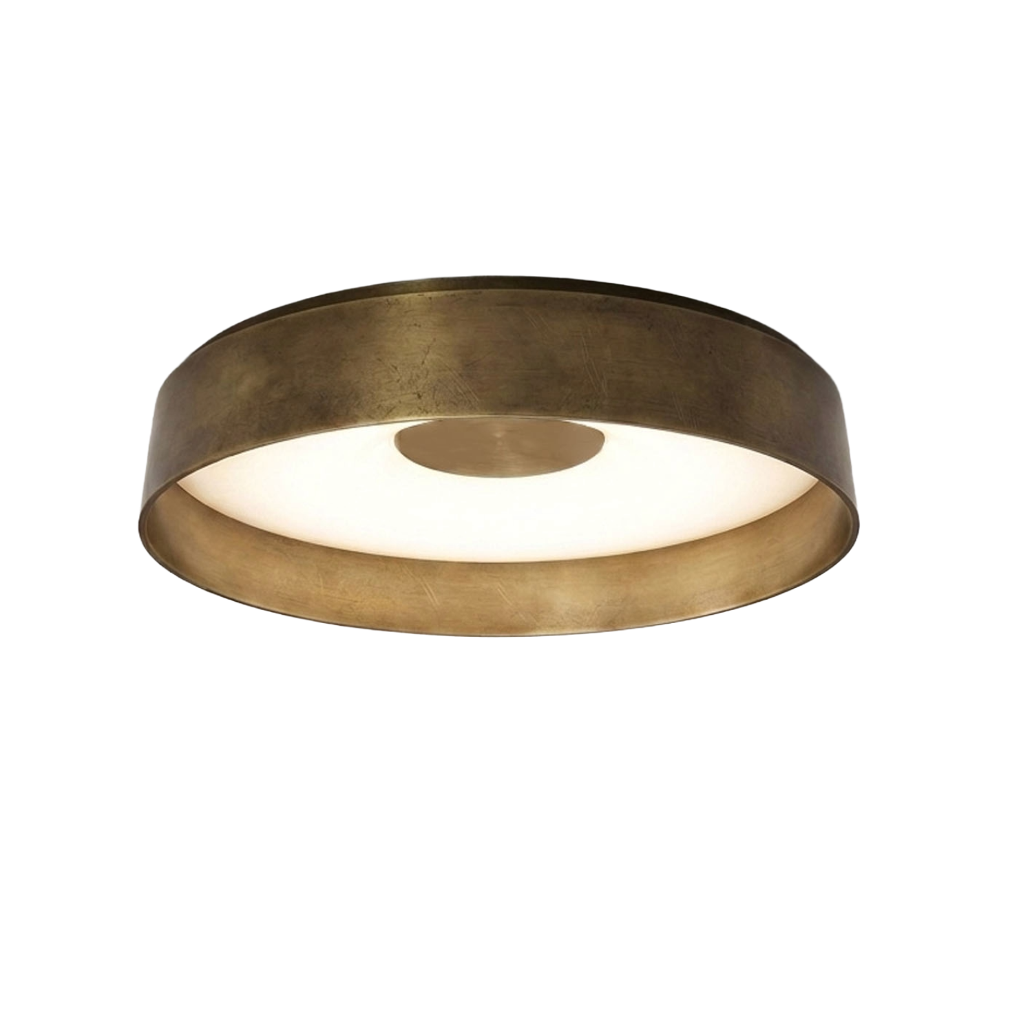 PAPAVERO Wall Lamp in Distressed Brass