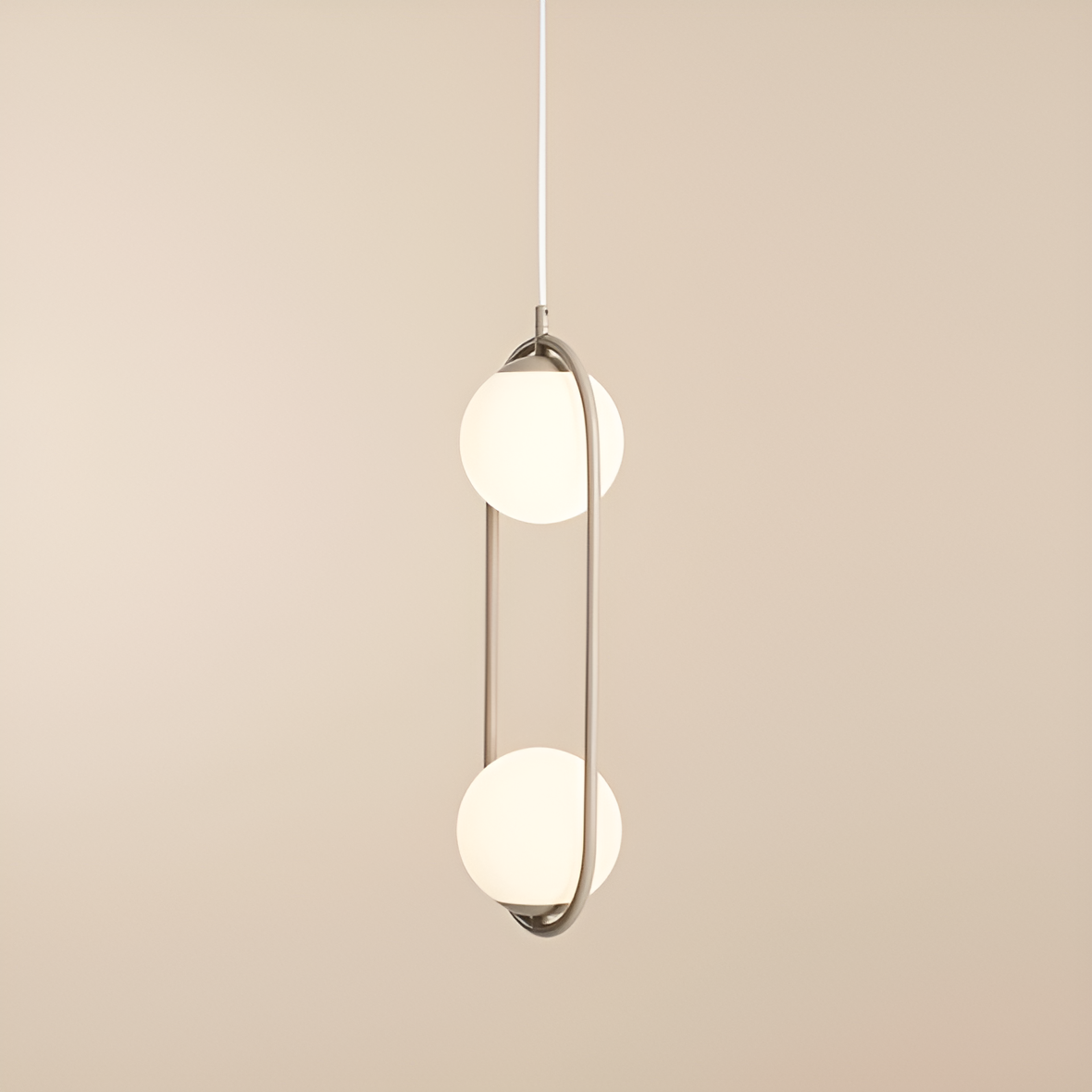 Hängelampe RIVA DUO beige