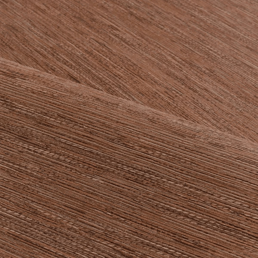 Textured wallpaper resembling jacquard fabric TATAMI - COGNAC brown