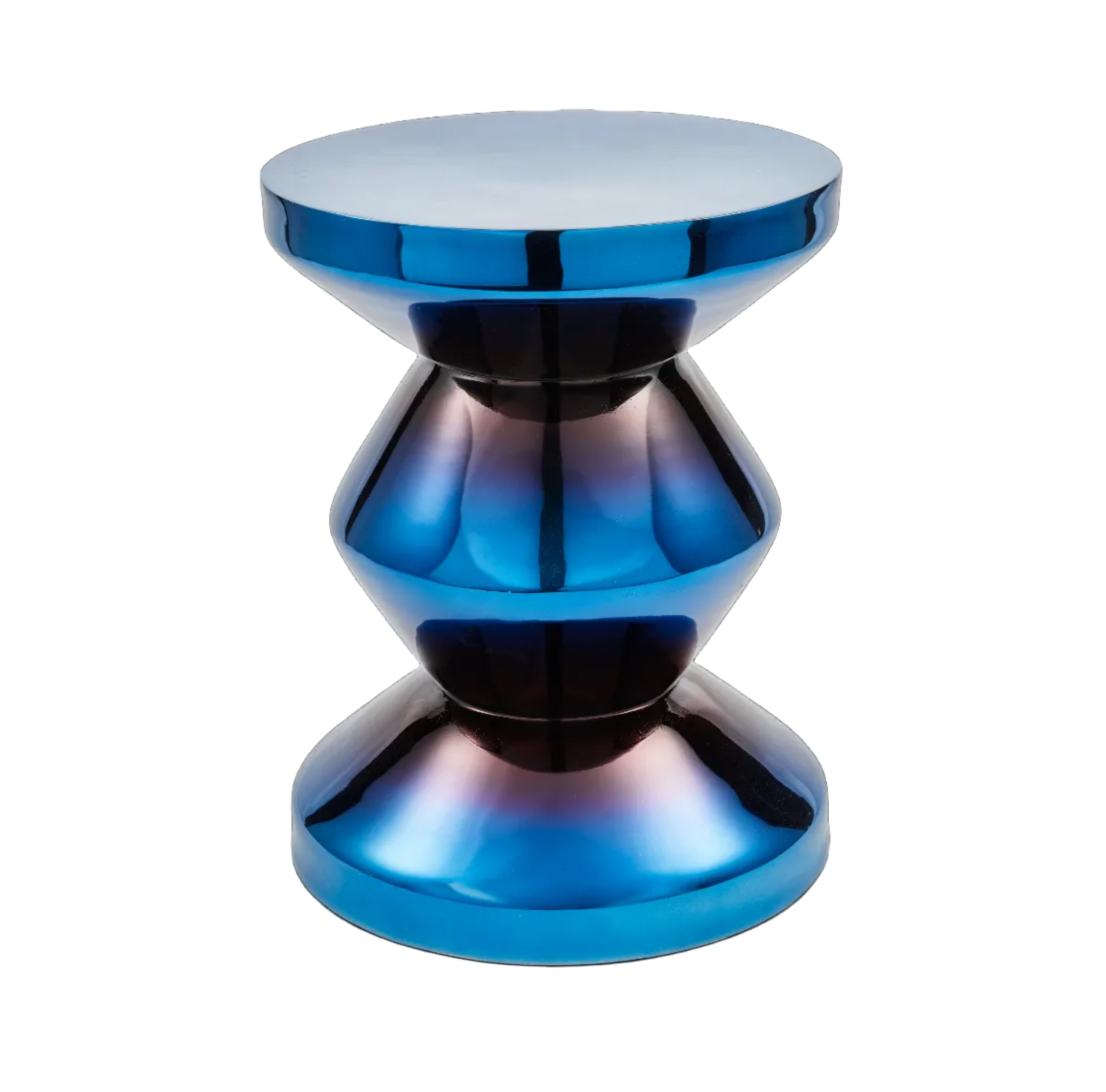 ZIG ZAG METAL Stool Dark Blue