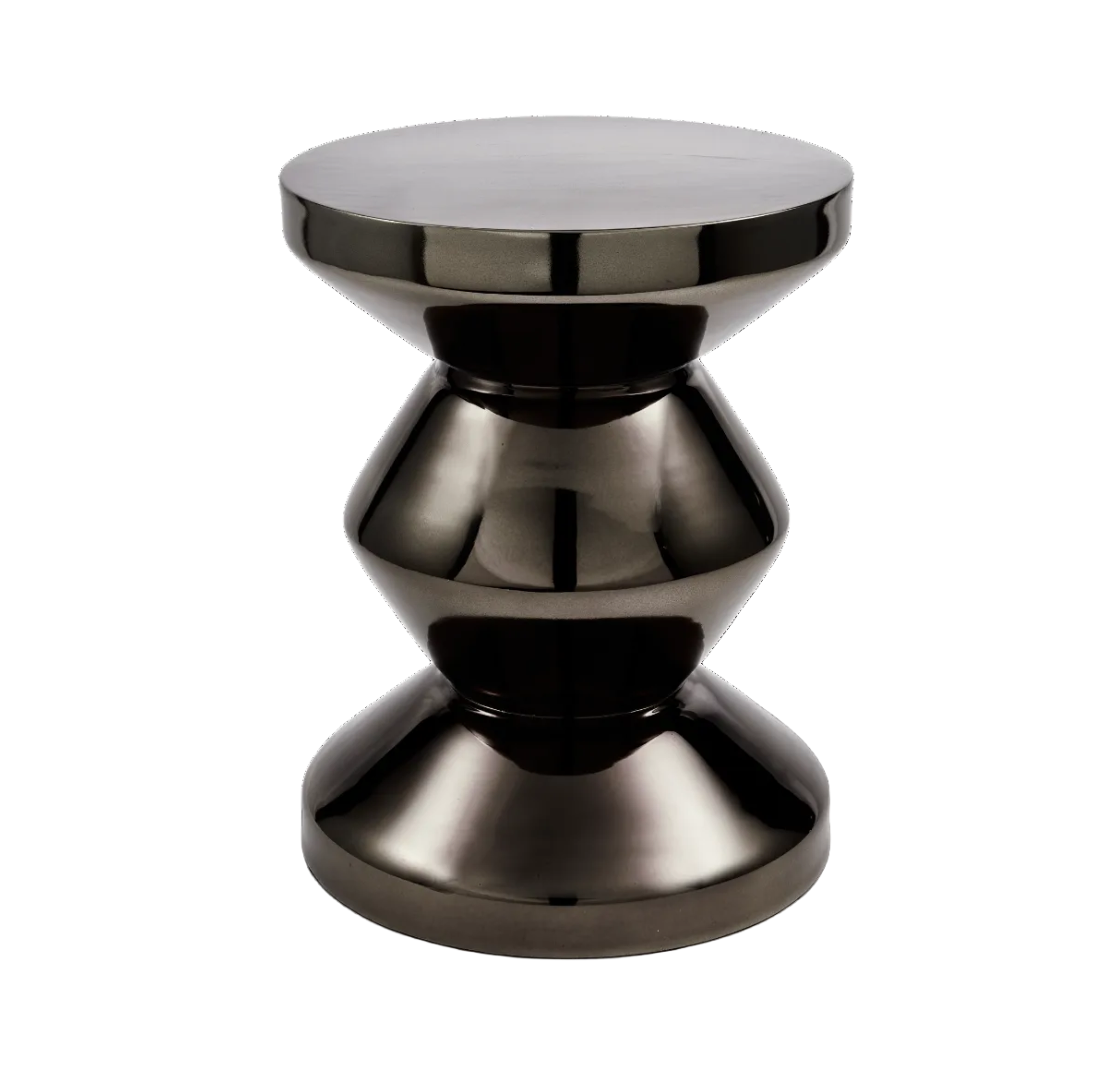ZIG ZAG METAL Stool Black