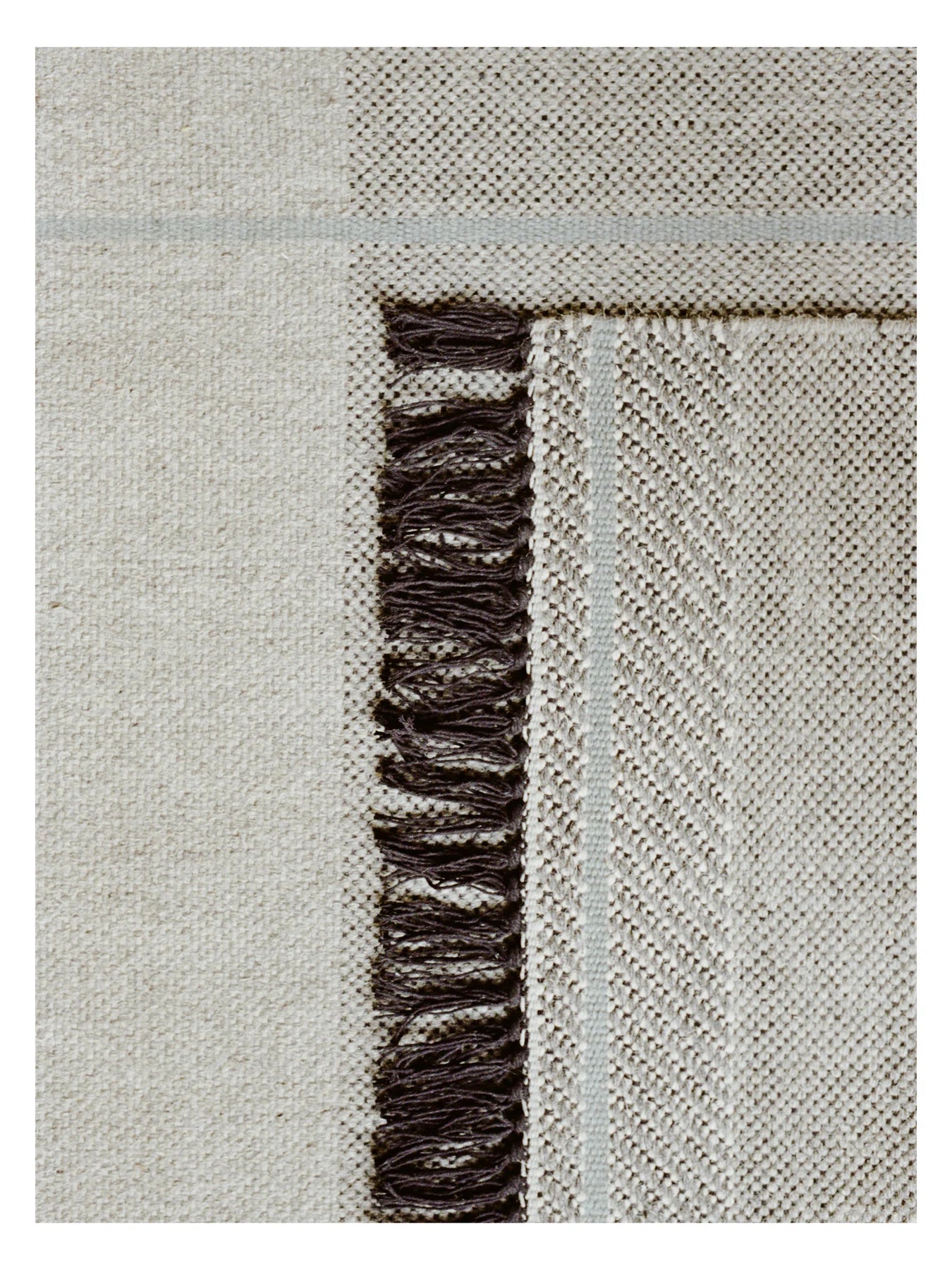 Teppich MINDFUL SOUL dunkelgrau mit Blau