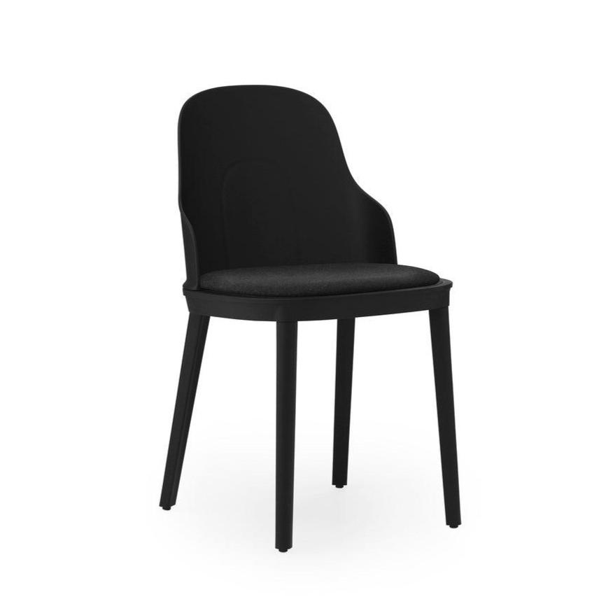 Allez PP Black Stuhl mit Hauptlinie Flachspolsterung
