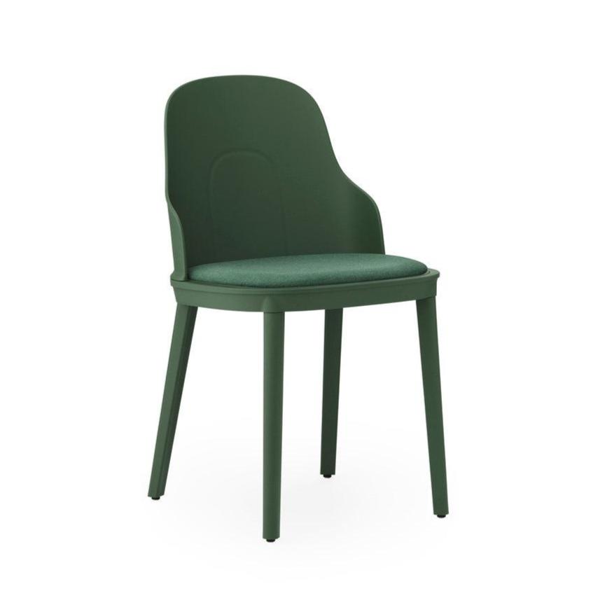 Allez PP Green Stuhl mit Hauptlinie Flachspolster