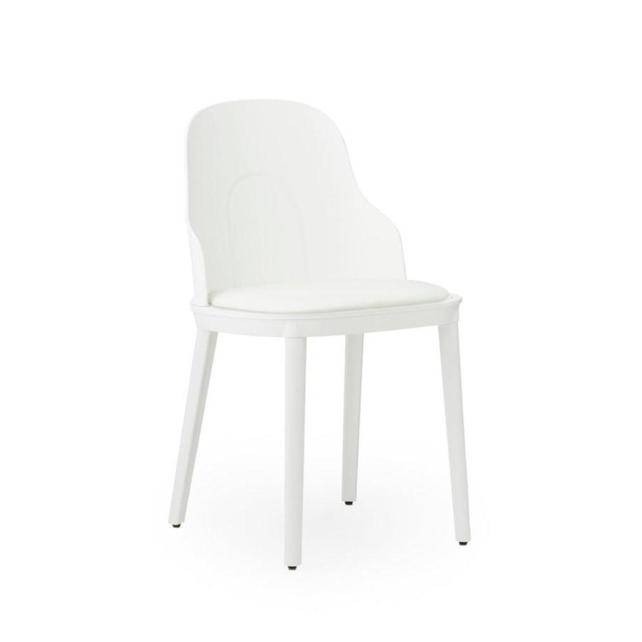 Allez PP White chair with Ultra leather upholstery
