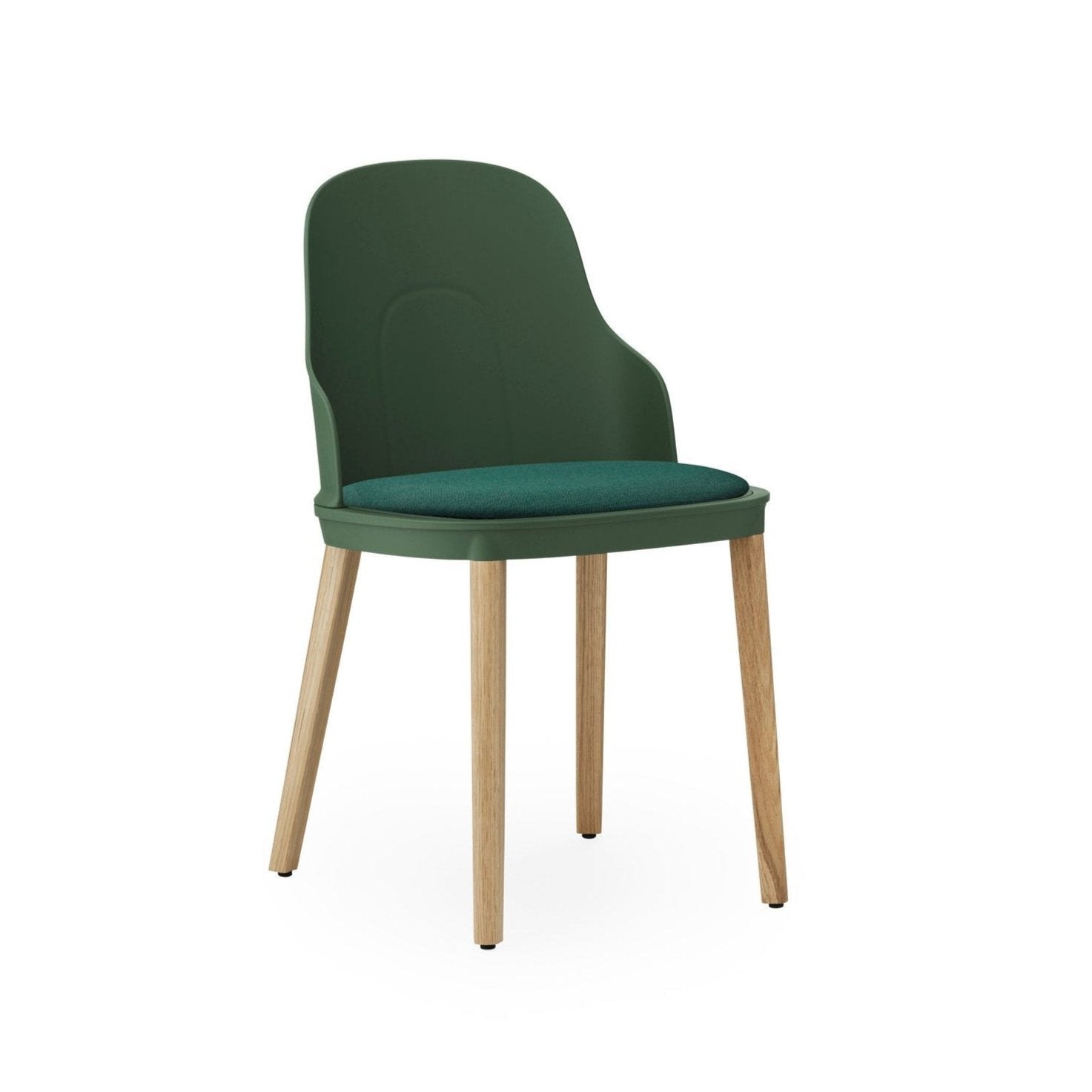 Allez Green Sunbrella Canvas chair with an oak base
