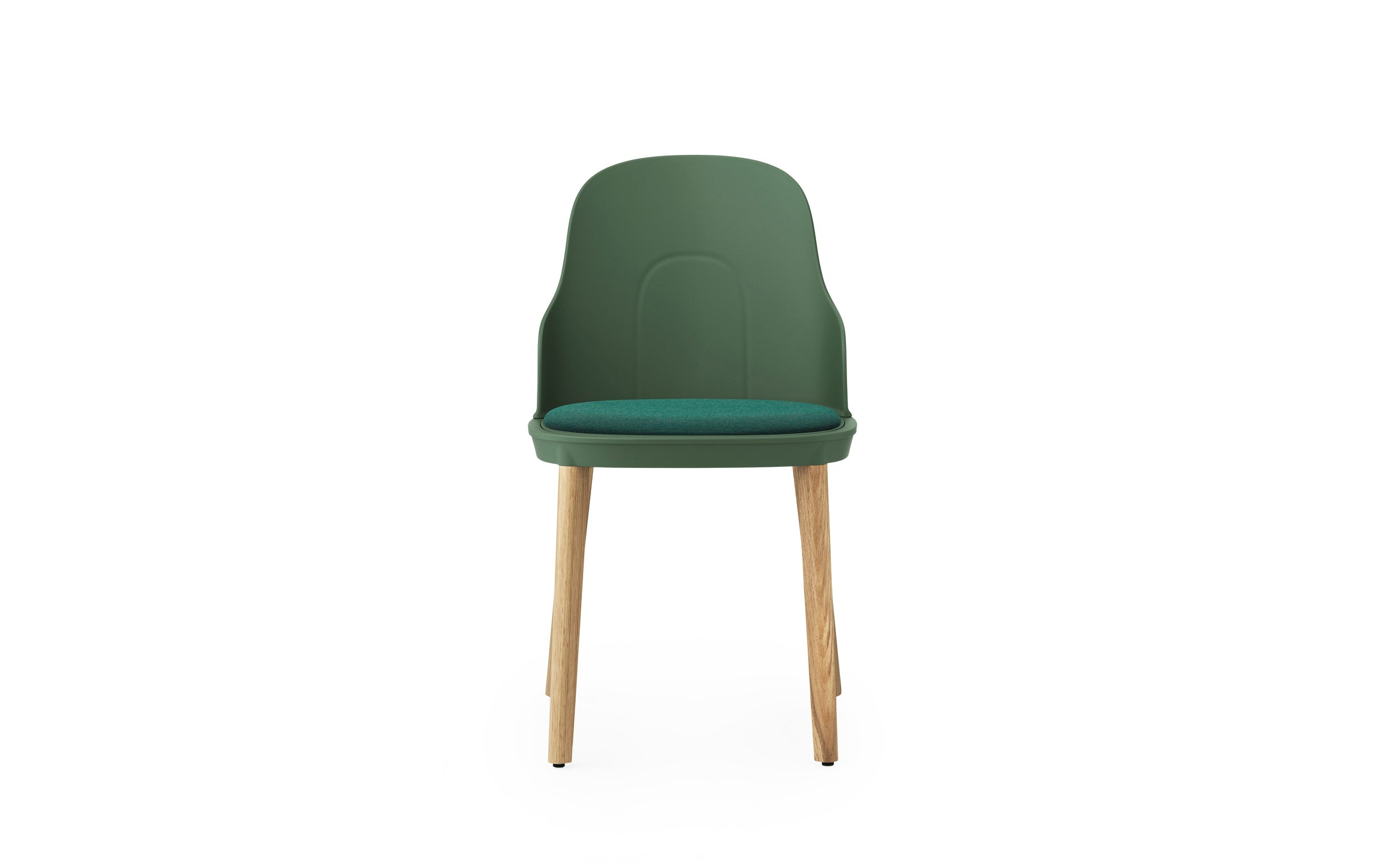 Allez Green Sunbrella Canvas chair with an oak base