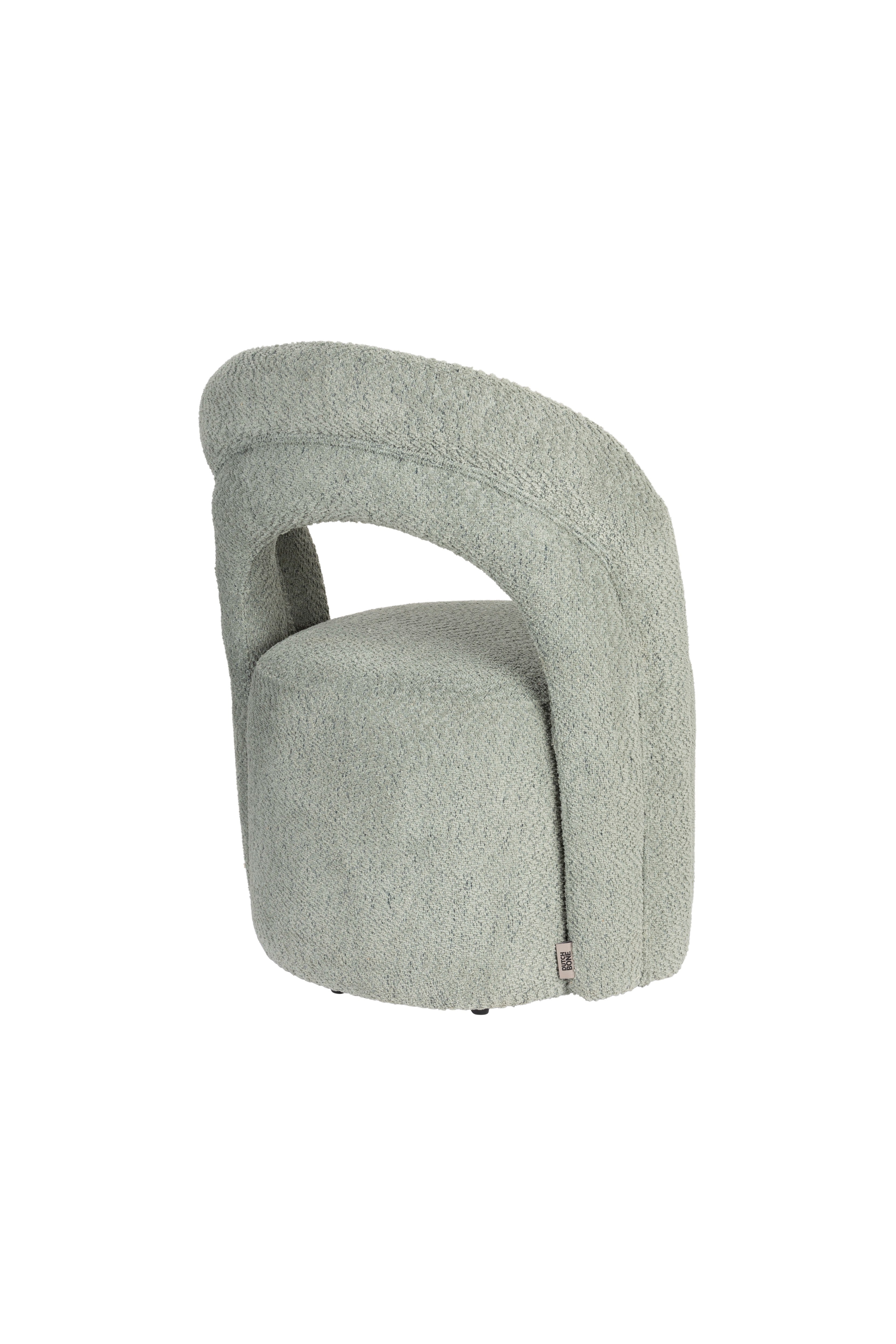 SEINA green swivel armchair