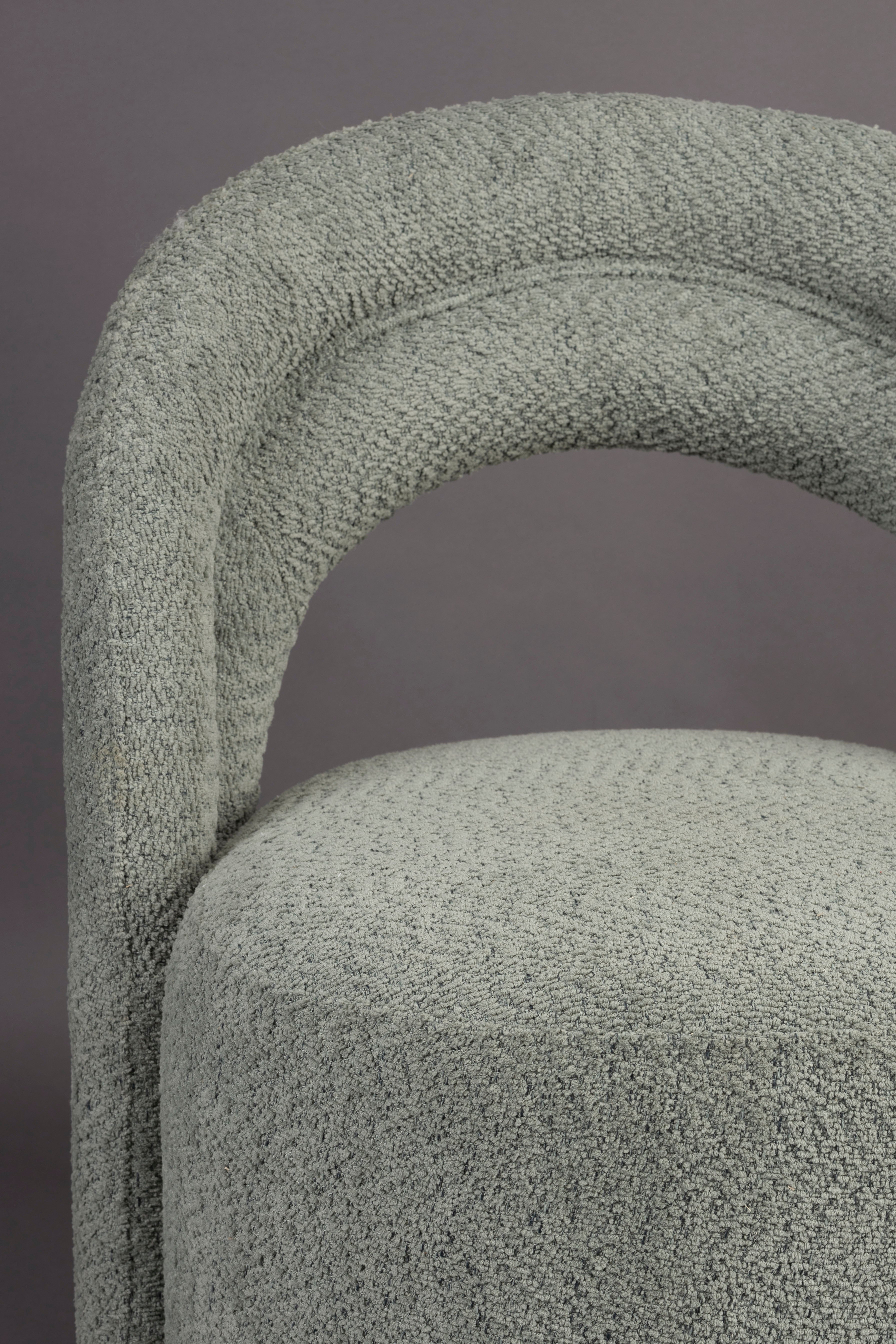 SEINA green swivel armchair