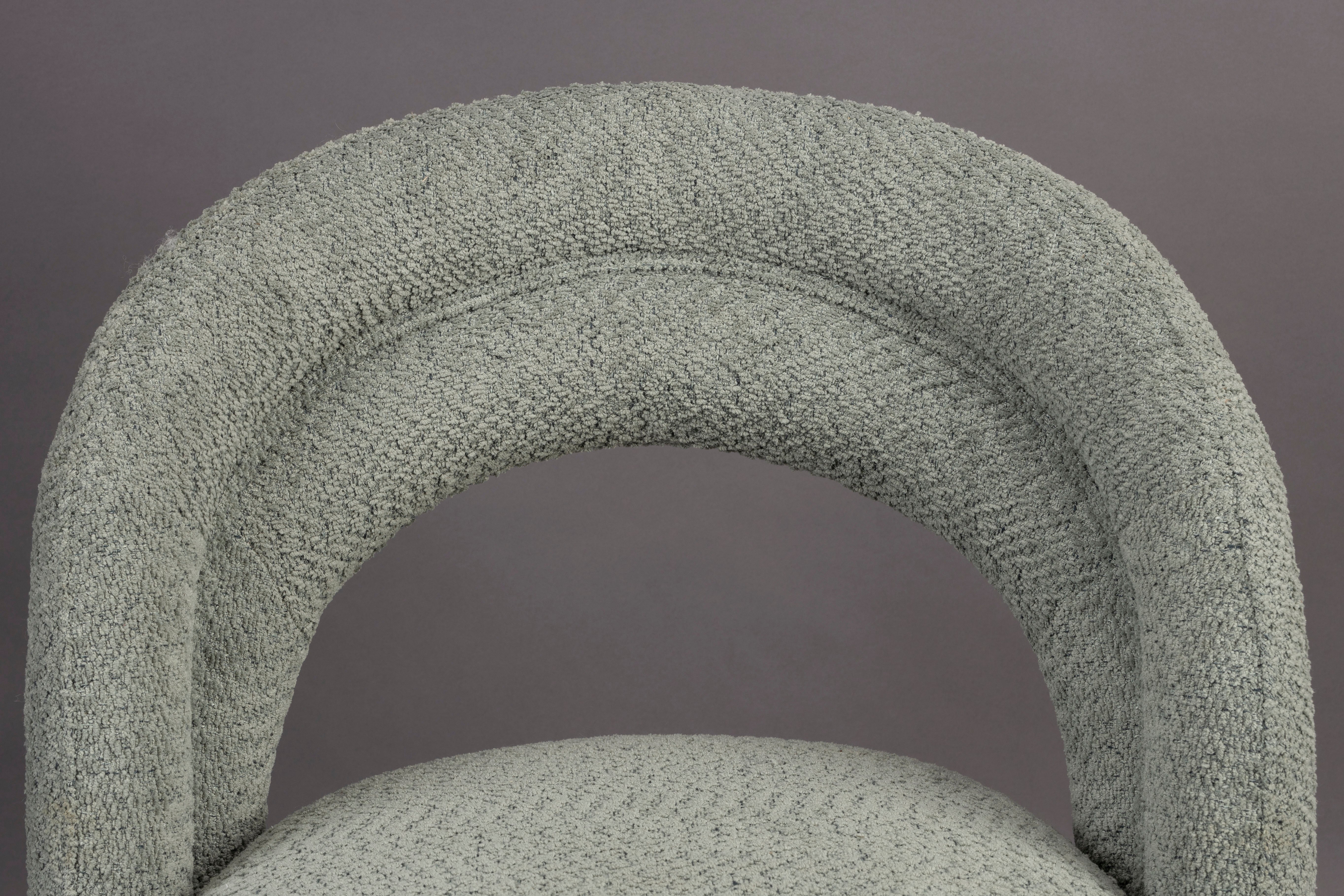 SEINA green swivel armchair