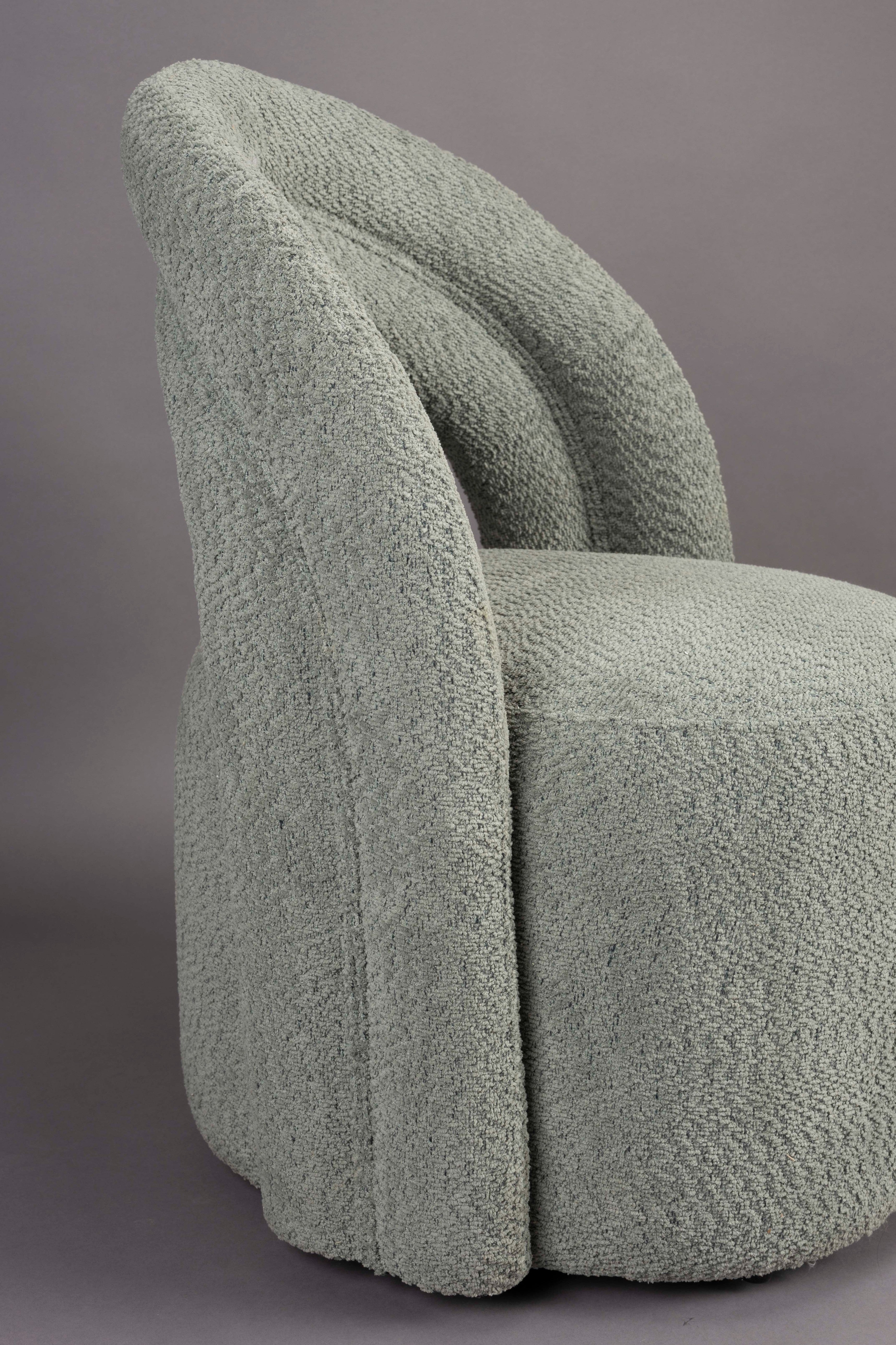 SEINA green swivel armchair