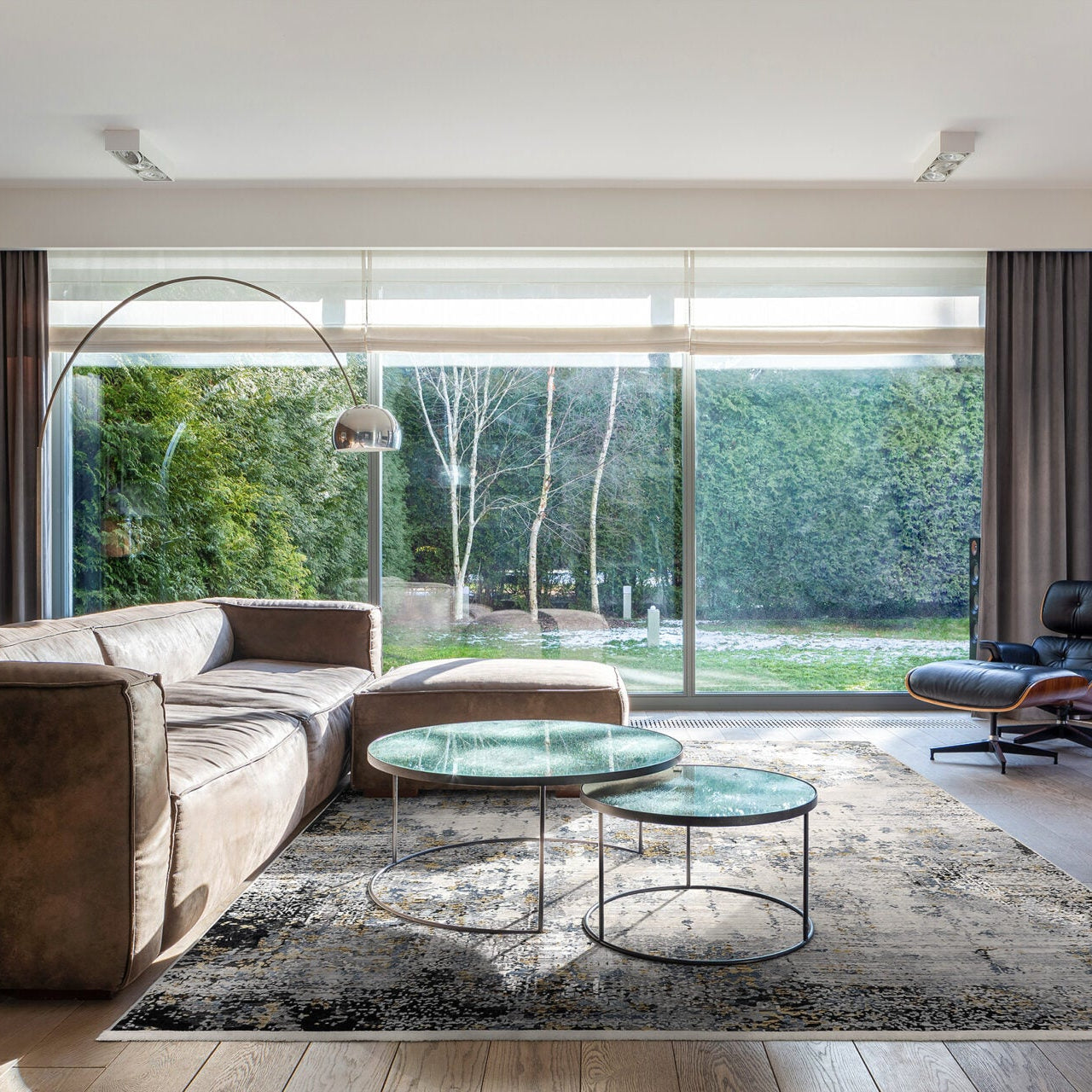 Teppich ROYAL schwarz mit grau und beige