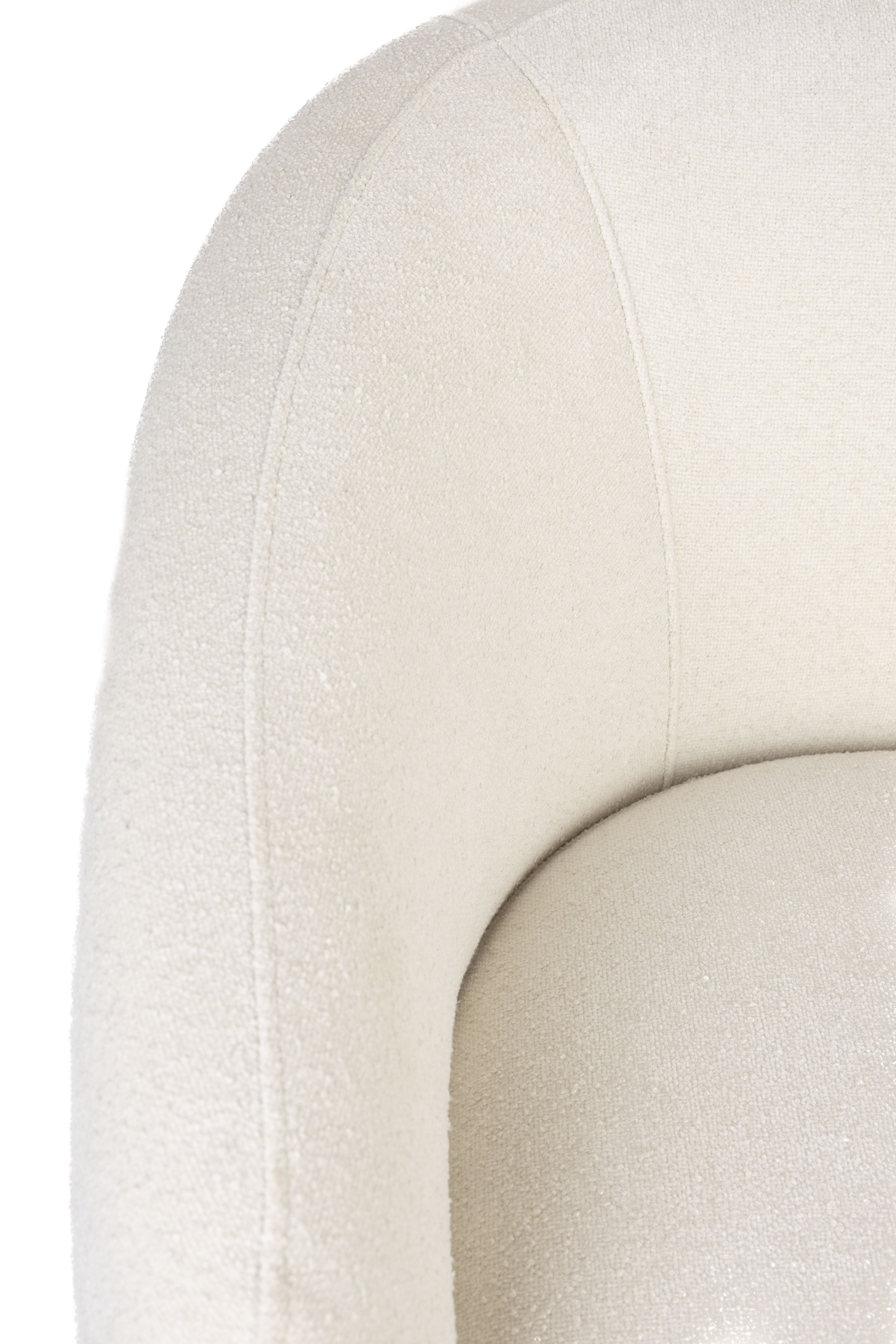 White linen sofa